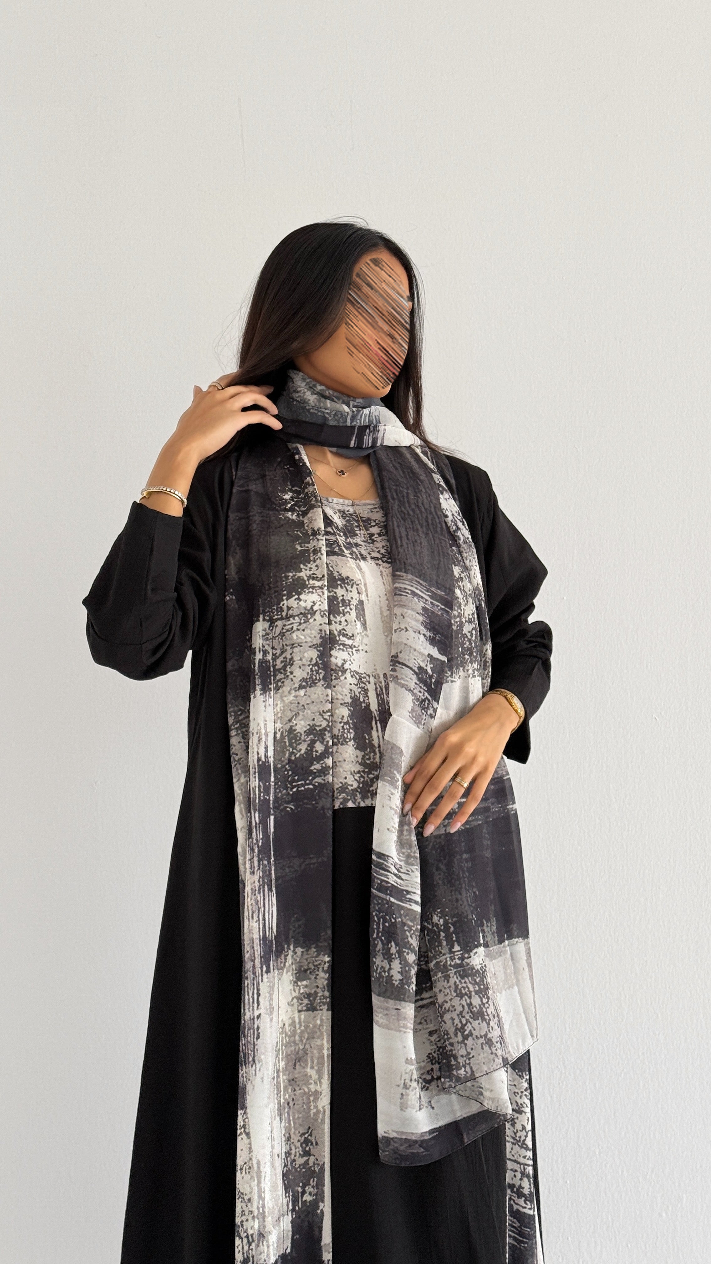 MWT1168 - عباية طباعة | Printed Abaya - Aya