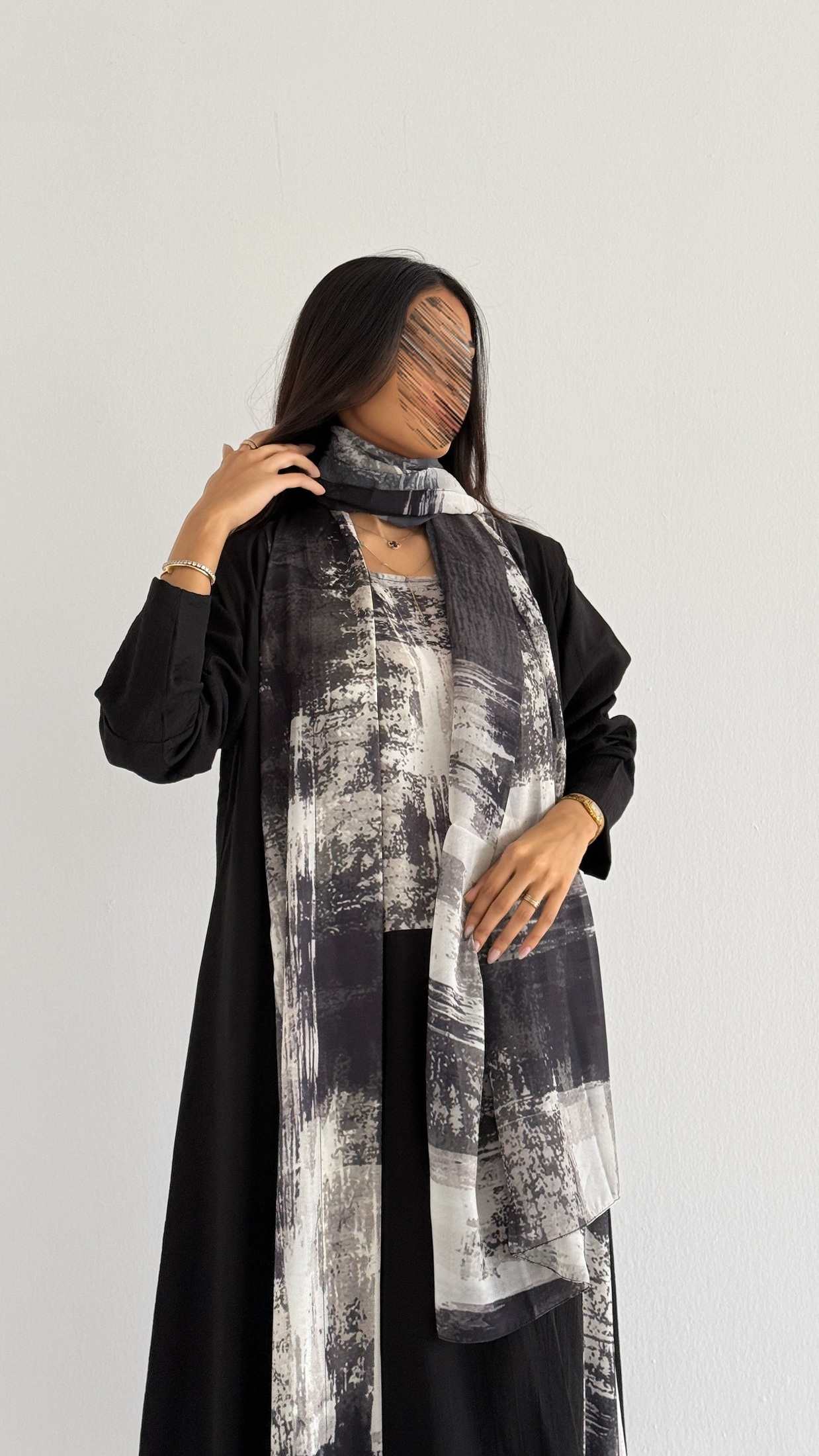 MWT1168 - عباية طباعة | Printed Abaya - Aya