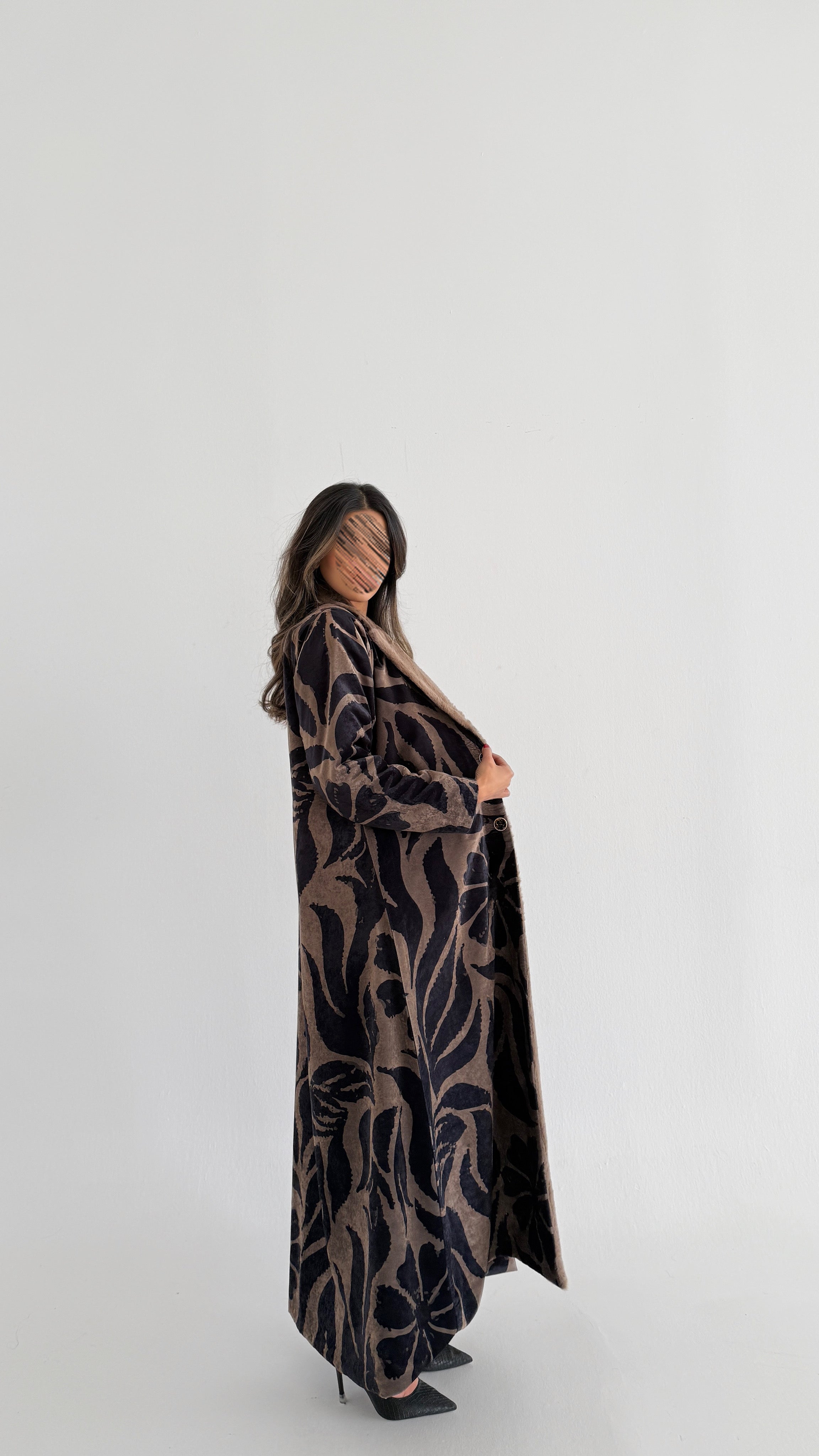 MWT758 - عباية بليزر برينت - Aya