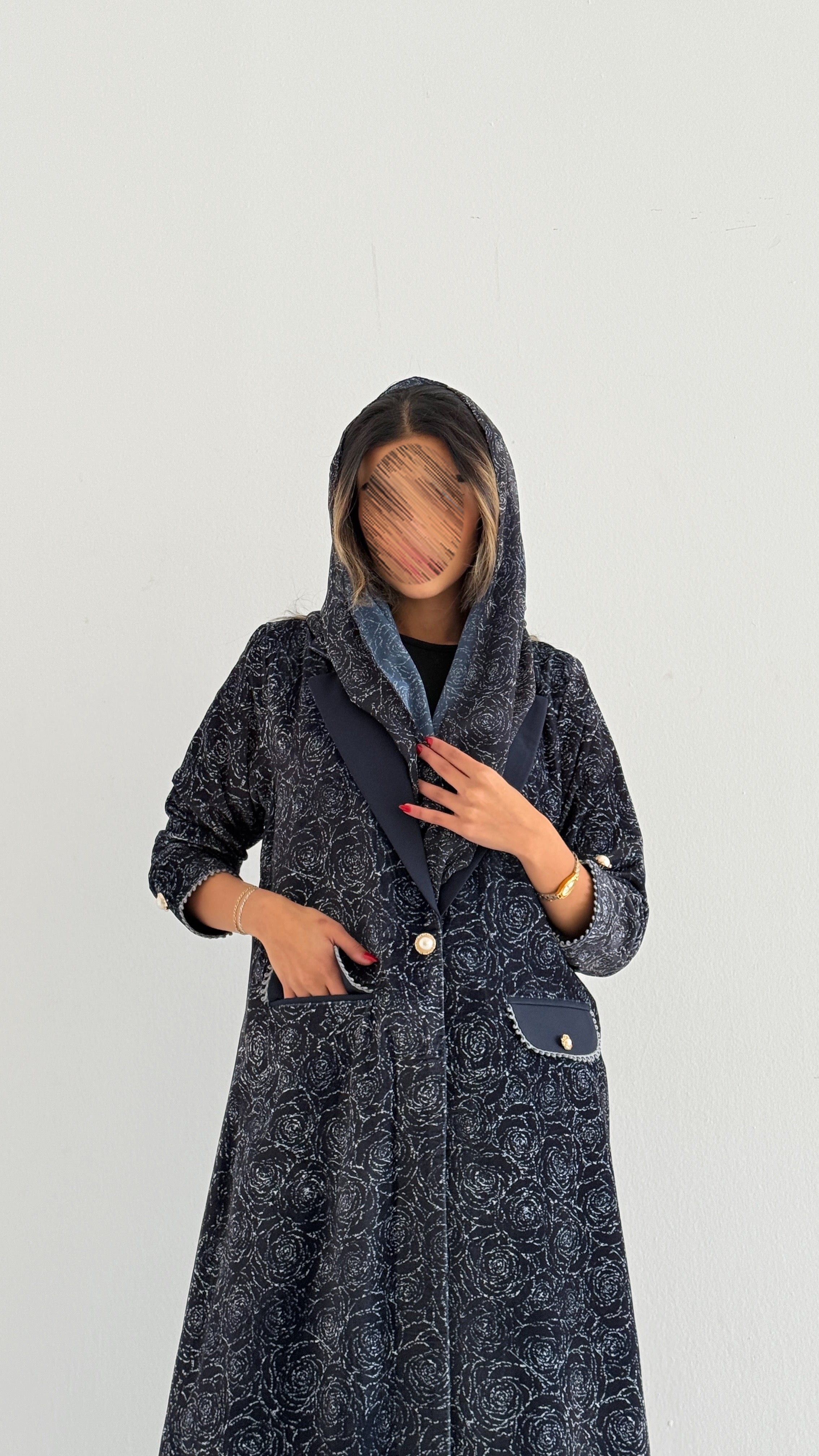 MWT752 - عباية بليزر برينت - Aya