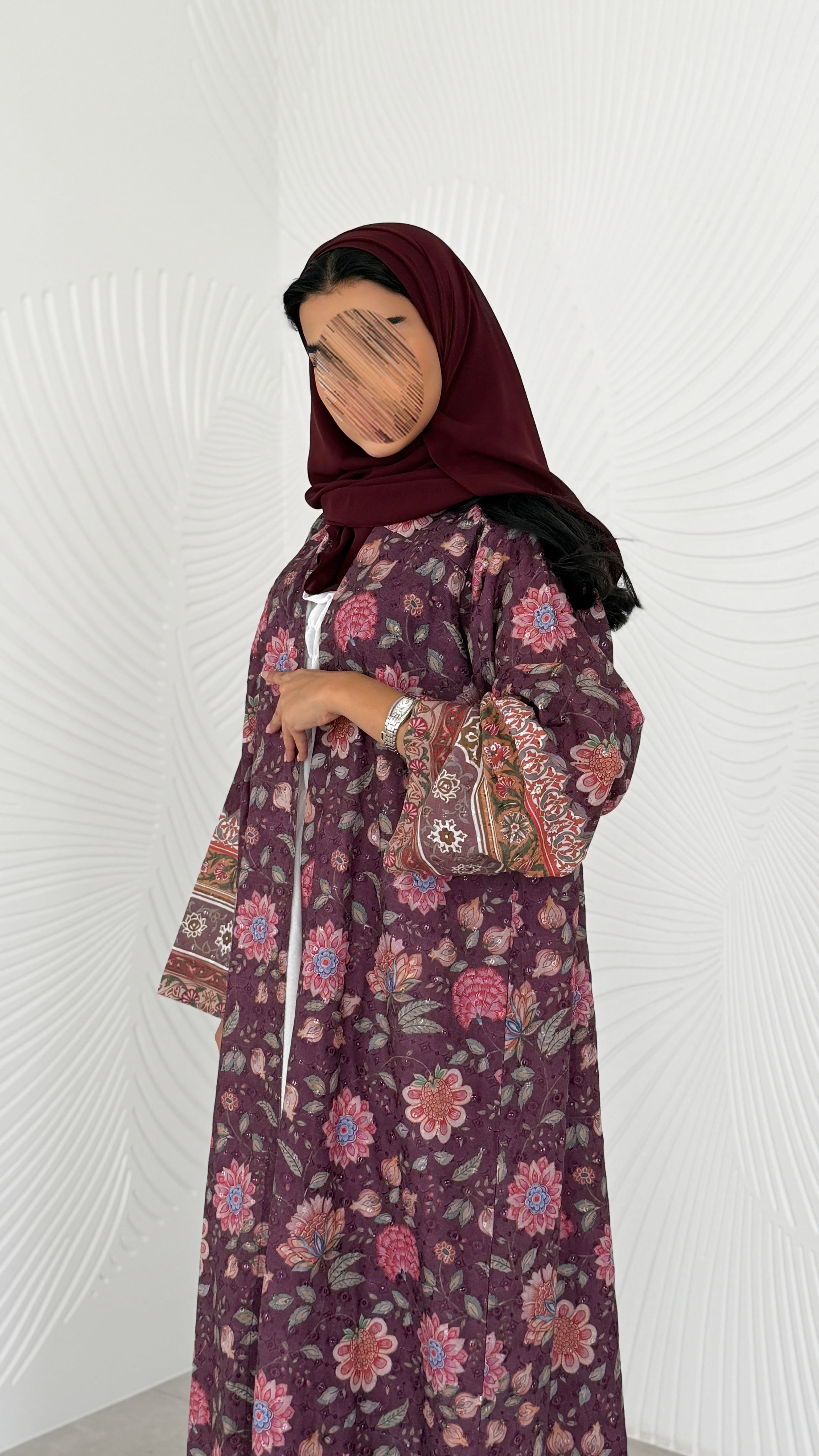 MWT2055 - عباية ركامة مشجرة - Aya