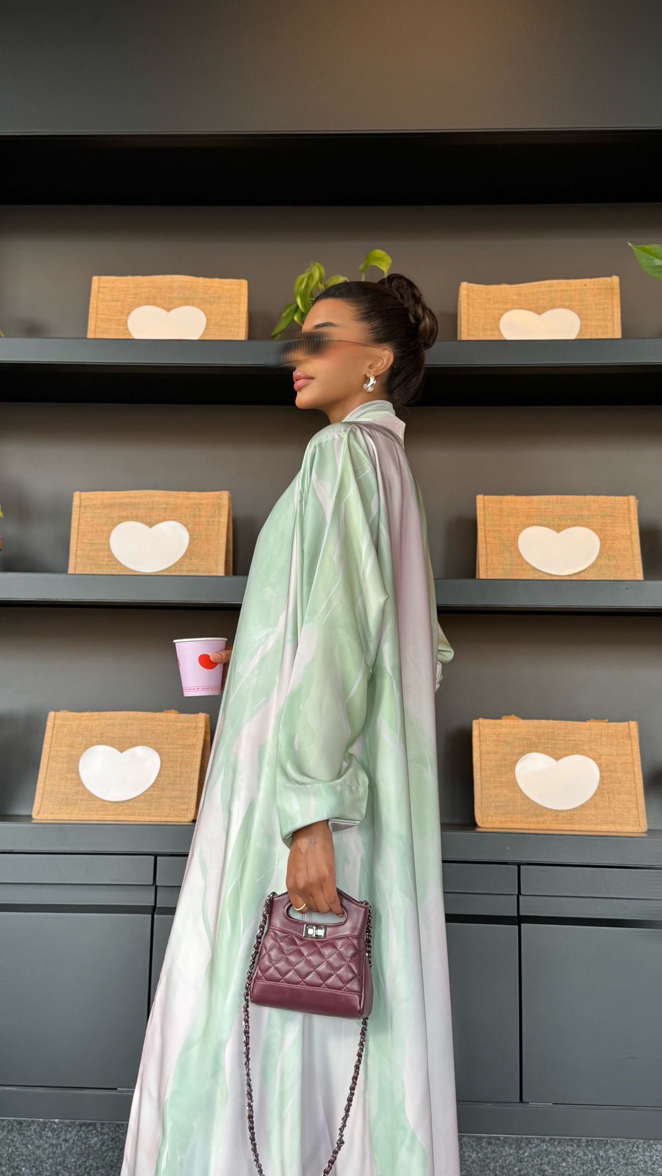 MW1476 -عباية مطبوعة صيفية | Ombre Breeze - Aya