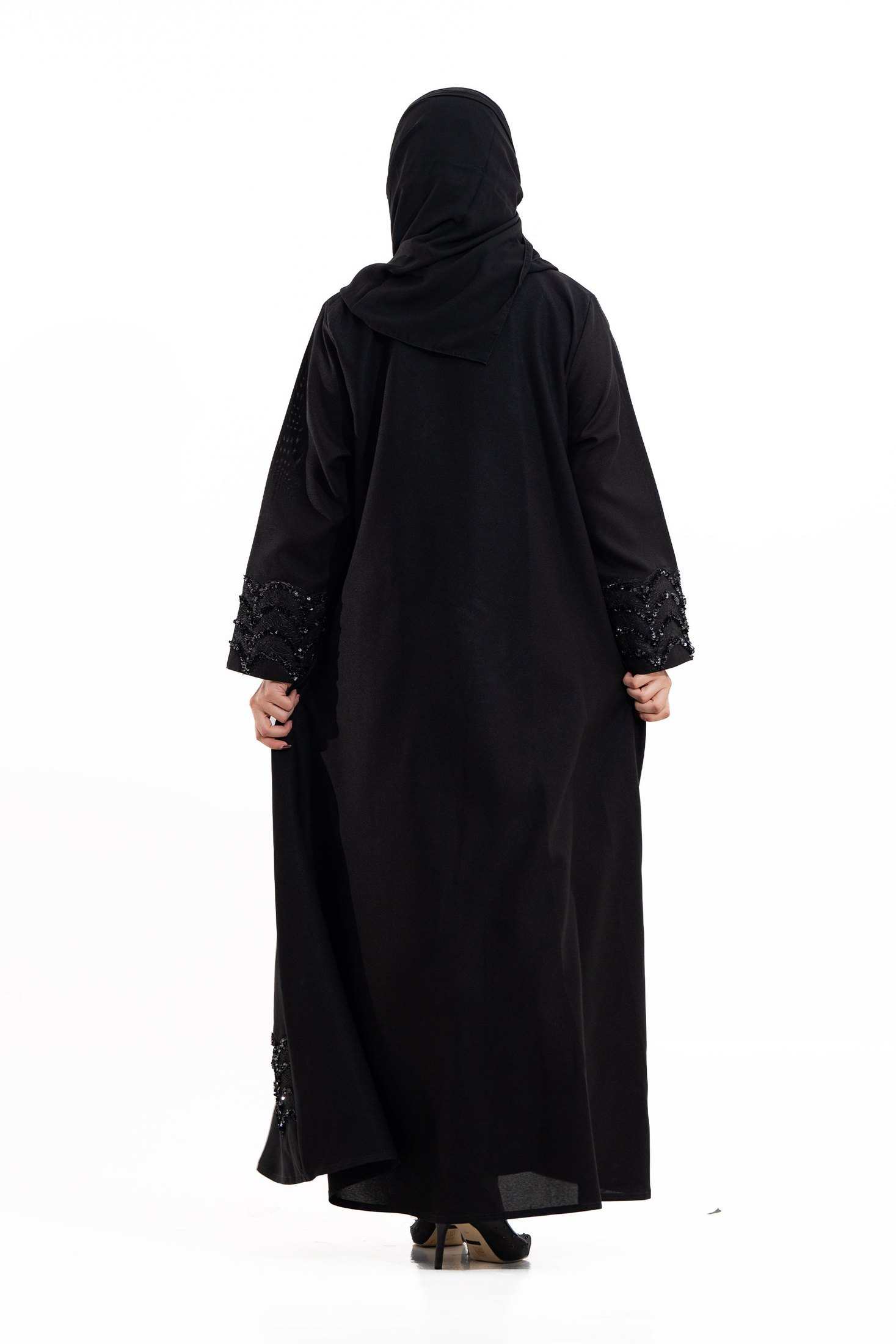 MWT4269 - عباية بيان بتل كرستال اسود - Aya