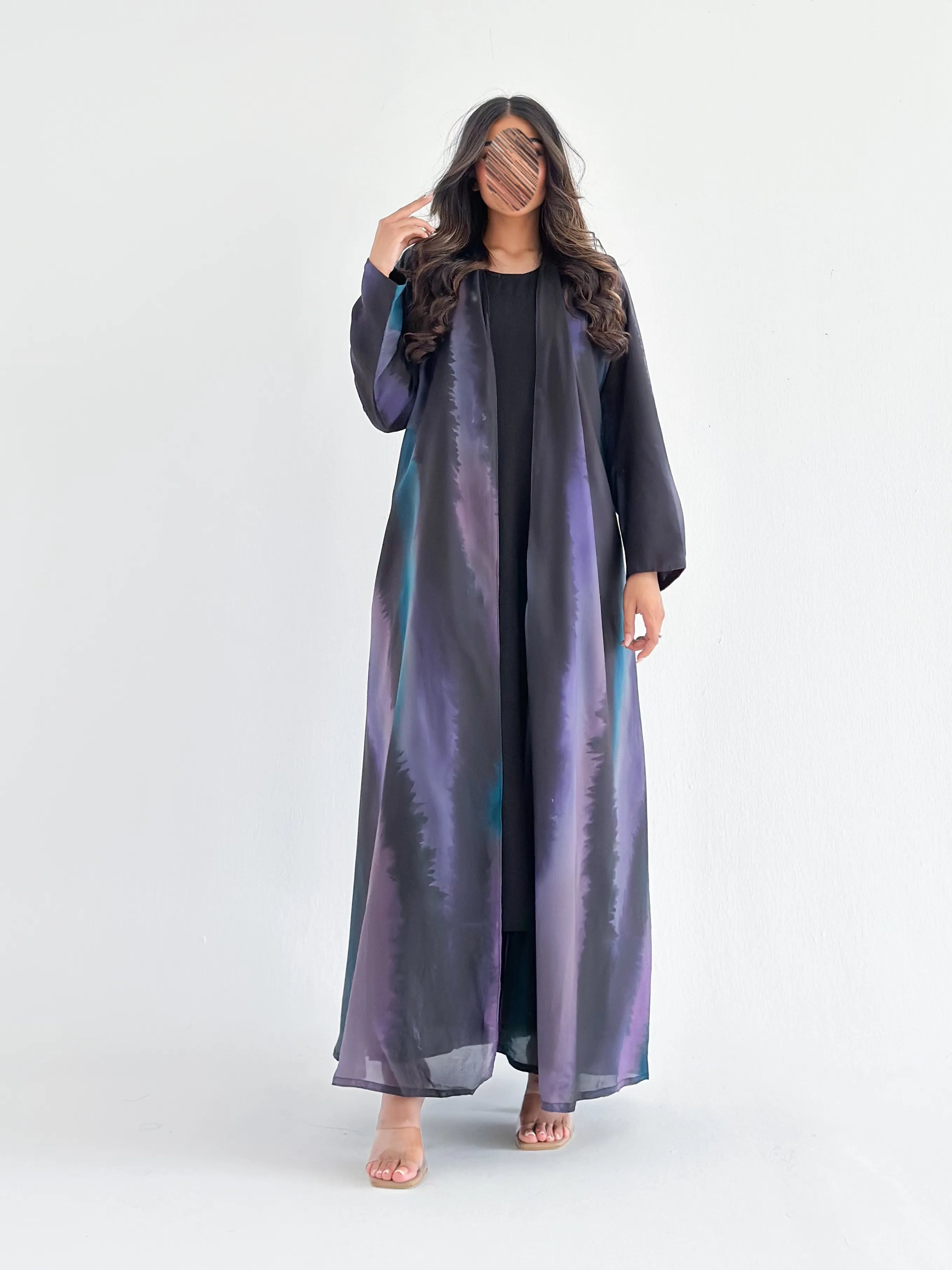 MWT2137 - عباية طباعة- Printed Abaya