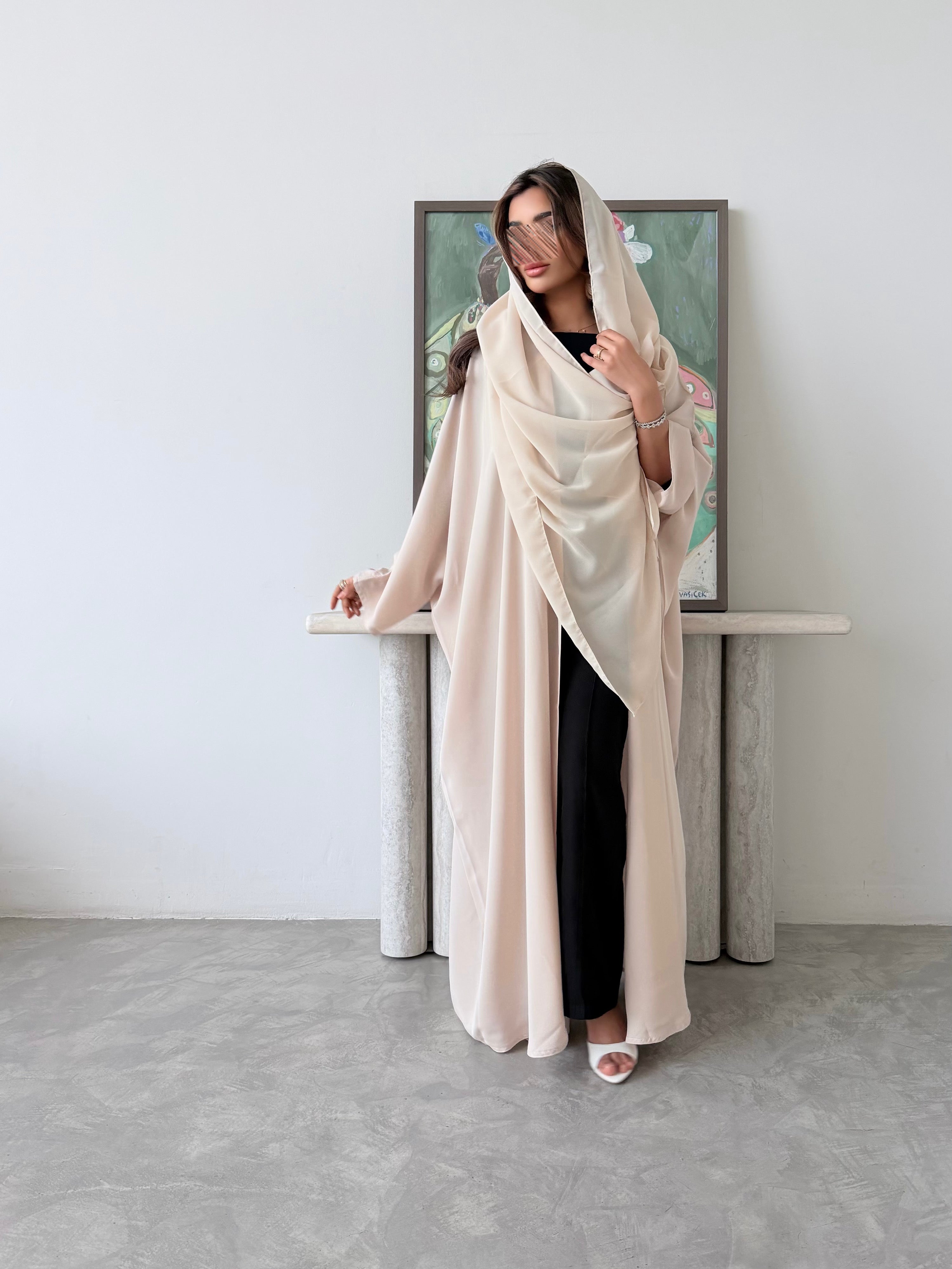 MWT5042 - قماش كريب بيج قصة نص بشت - Aya