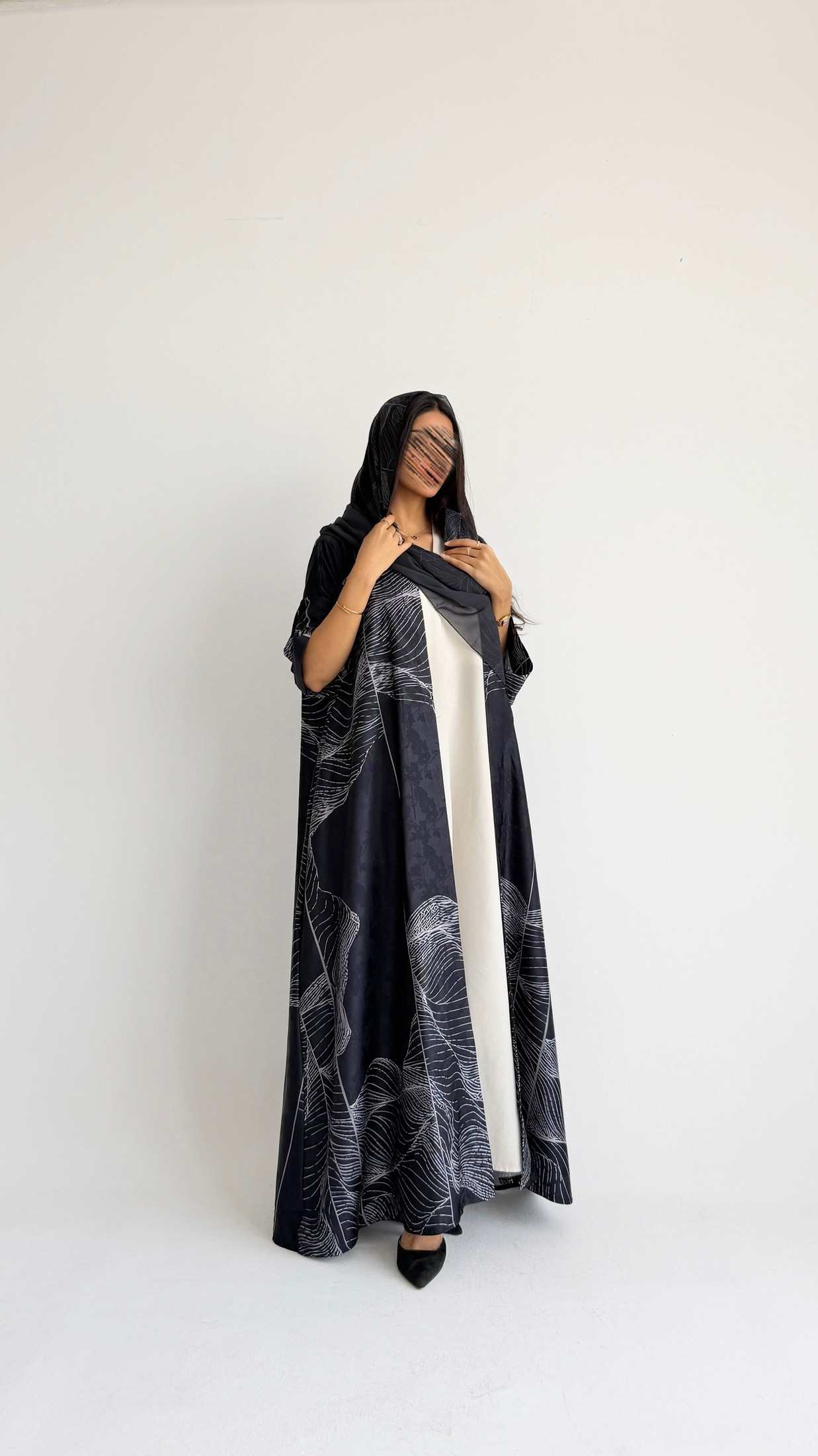 MWT1435 عباية طباعة | Printed Abaya - Aya