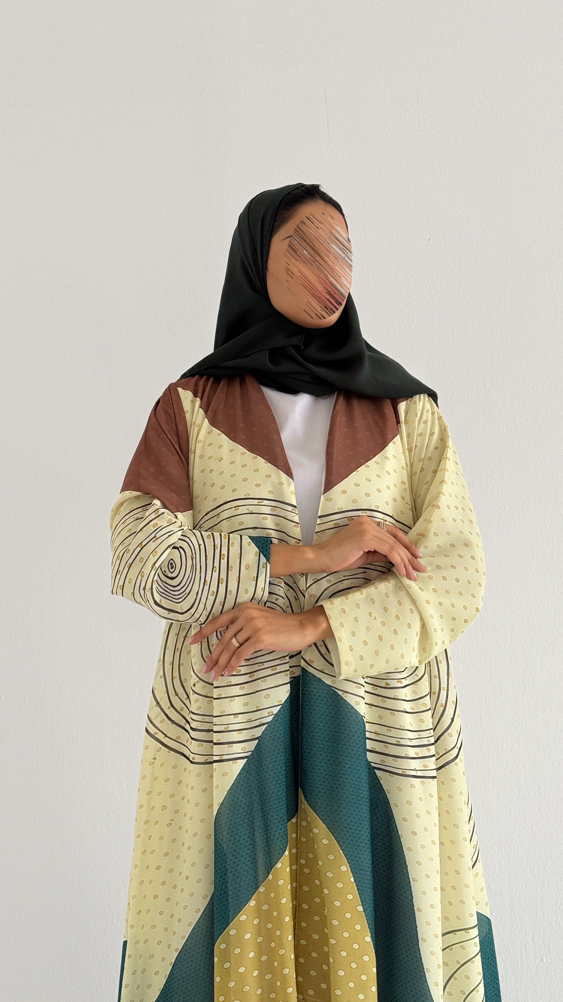 MWT2062 - عباية طباعة صيفية | Summer printed abaya - Aya