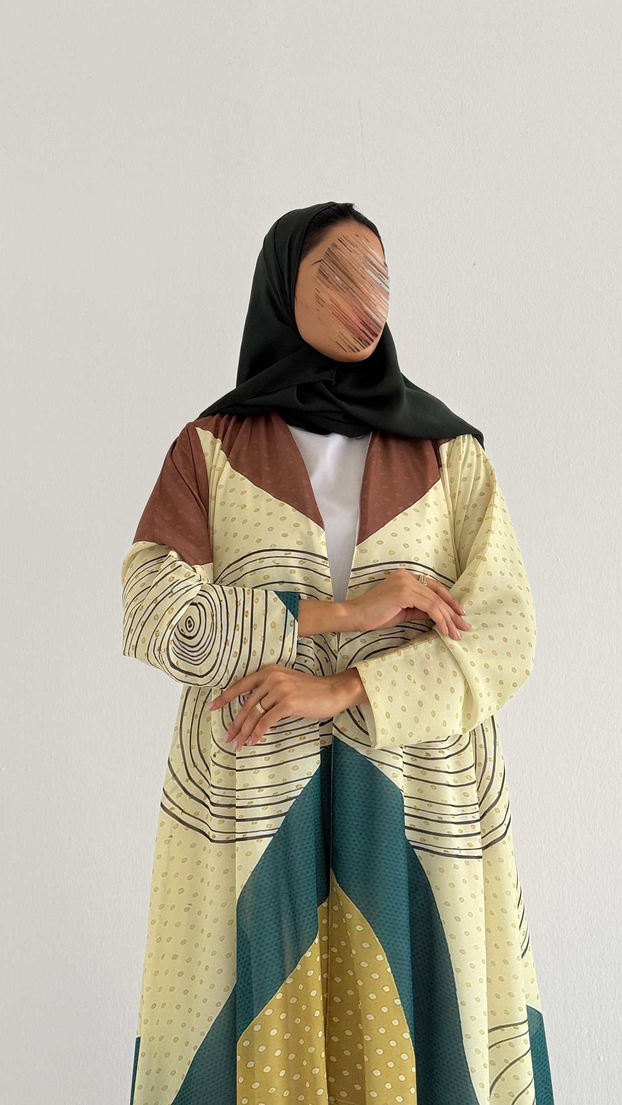 MWT2062 - عباية طباعة صيفية | Summer printed abaya - Aya