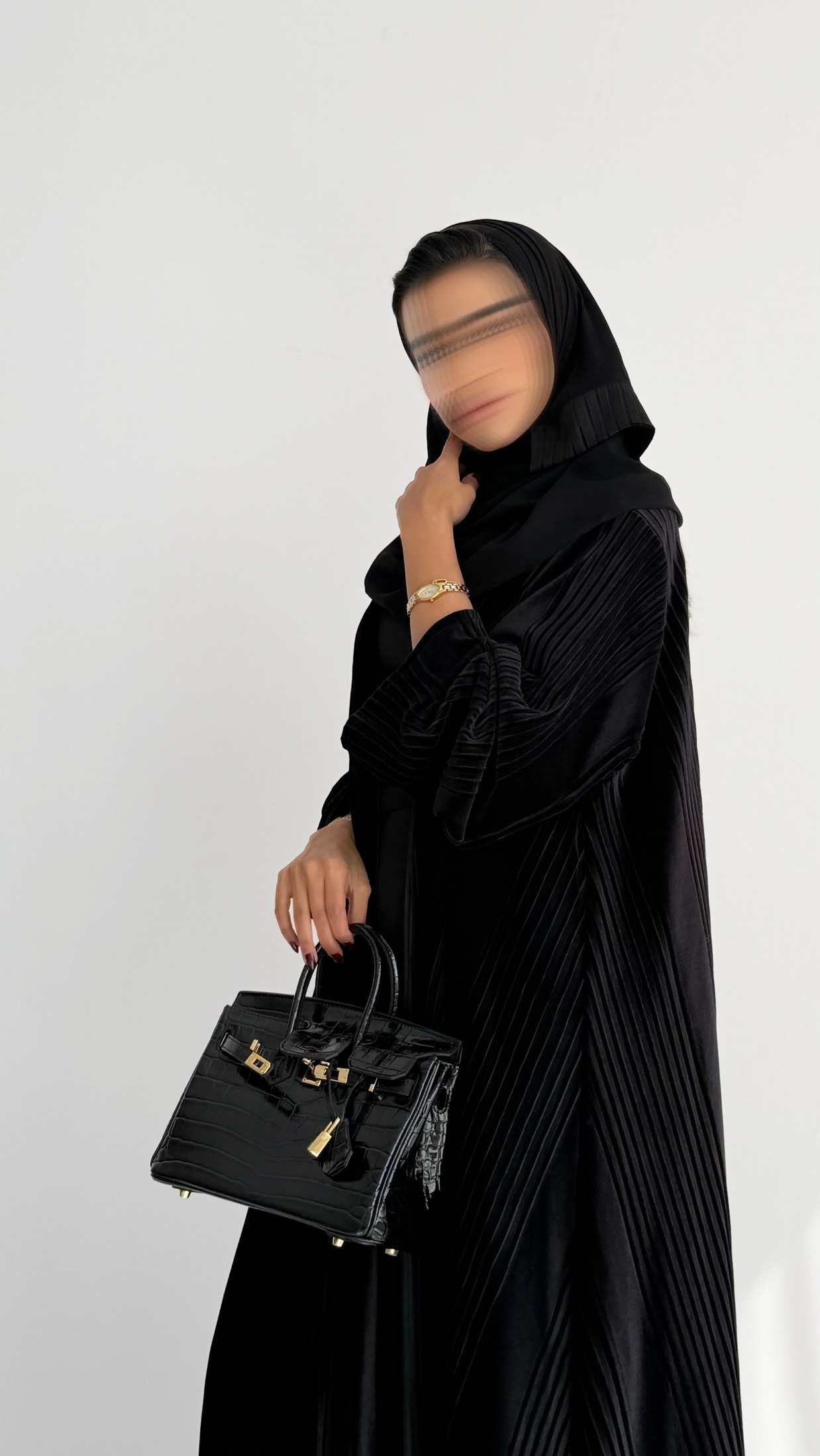 MWT879 - عباية مخمل بيليسية - Aya