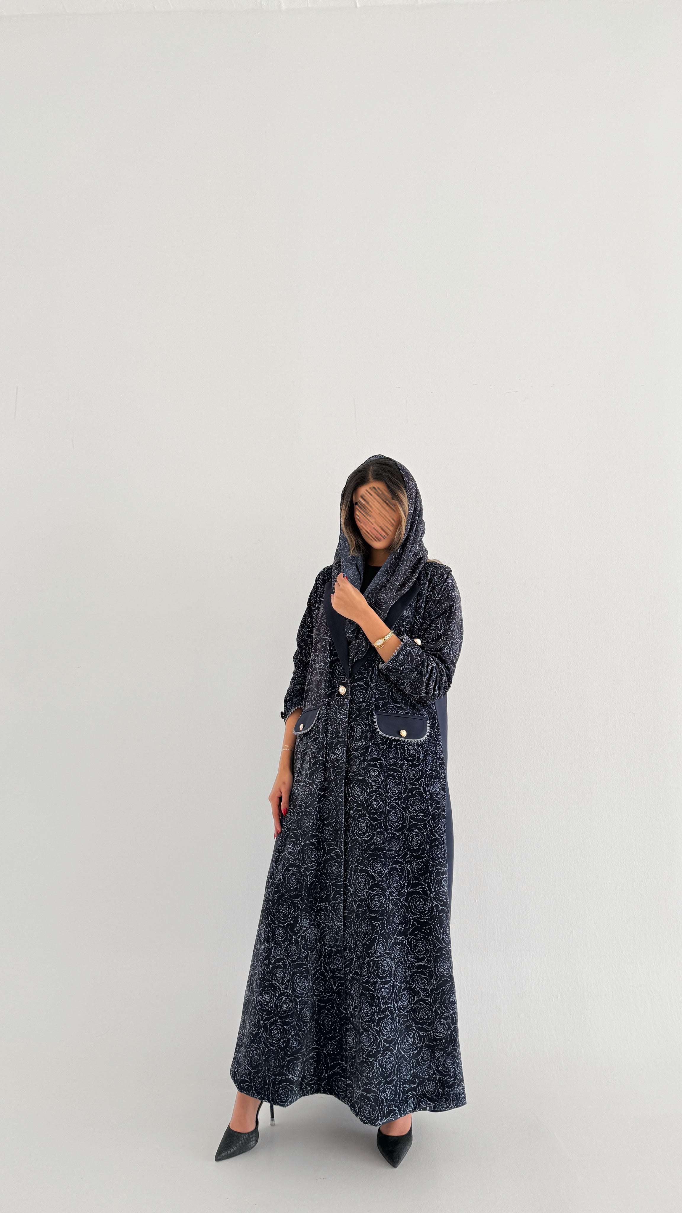 MWT752 - عباية بليزر برينت - Aya