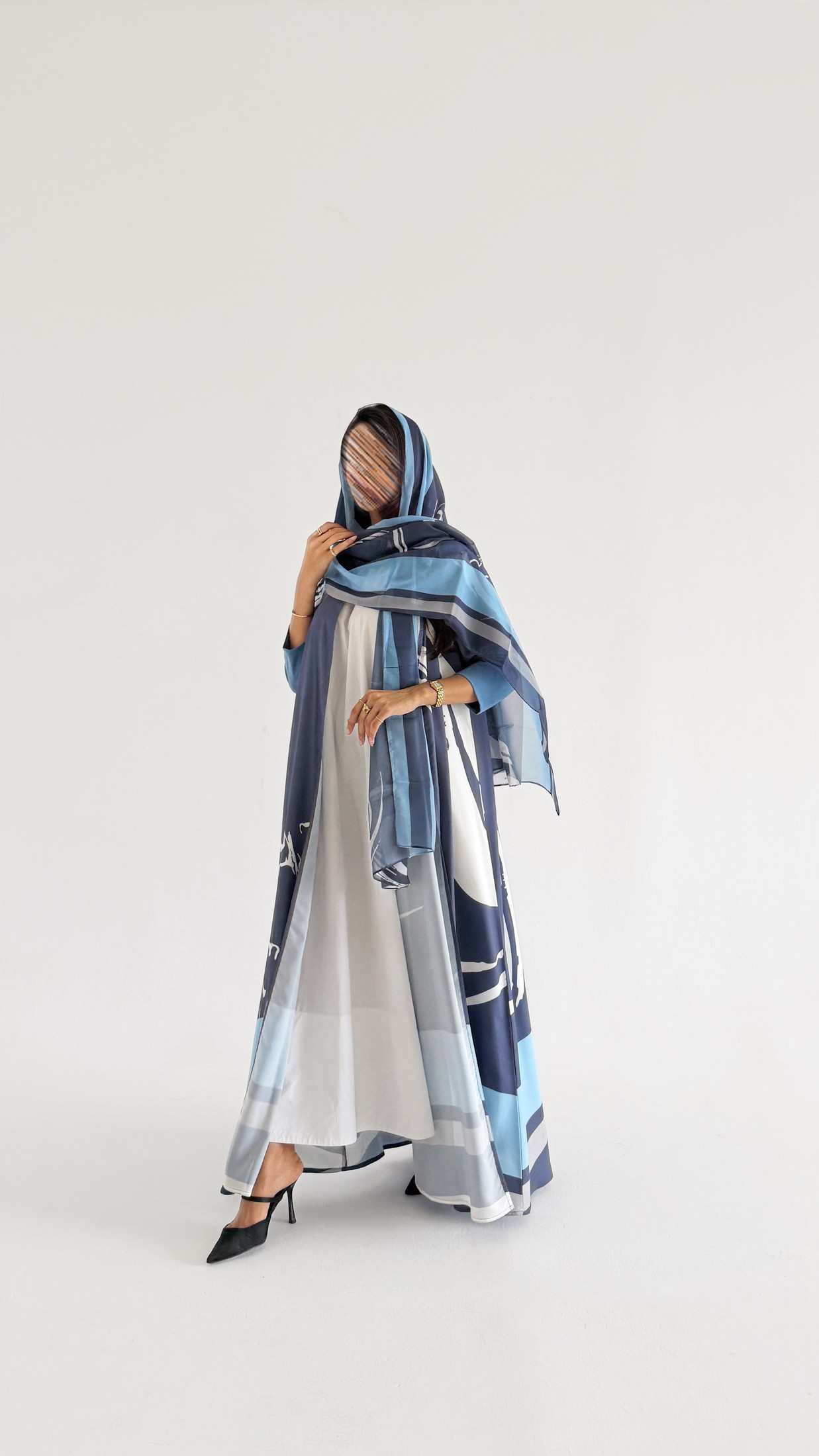 MWT1161 - عباية طباعة | Printed Abaya - Aya