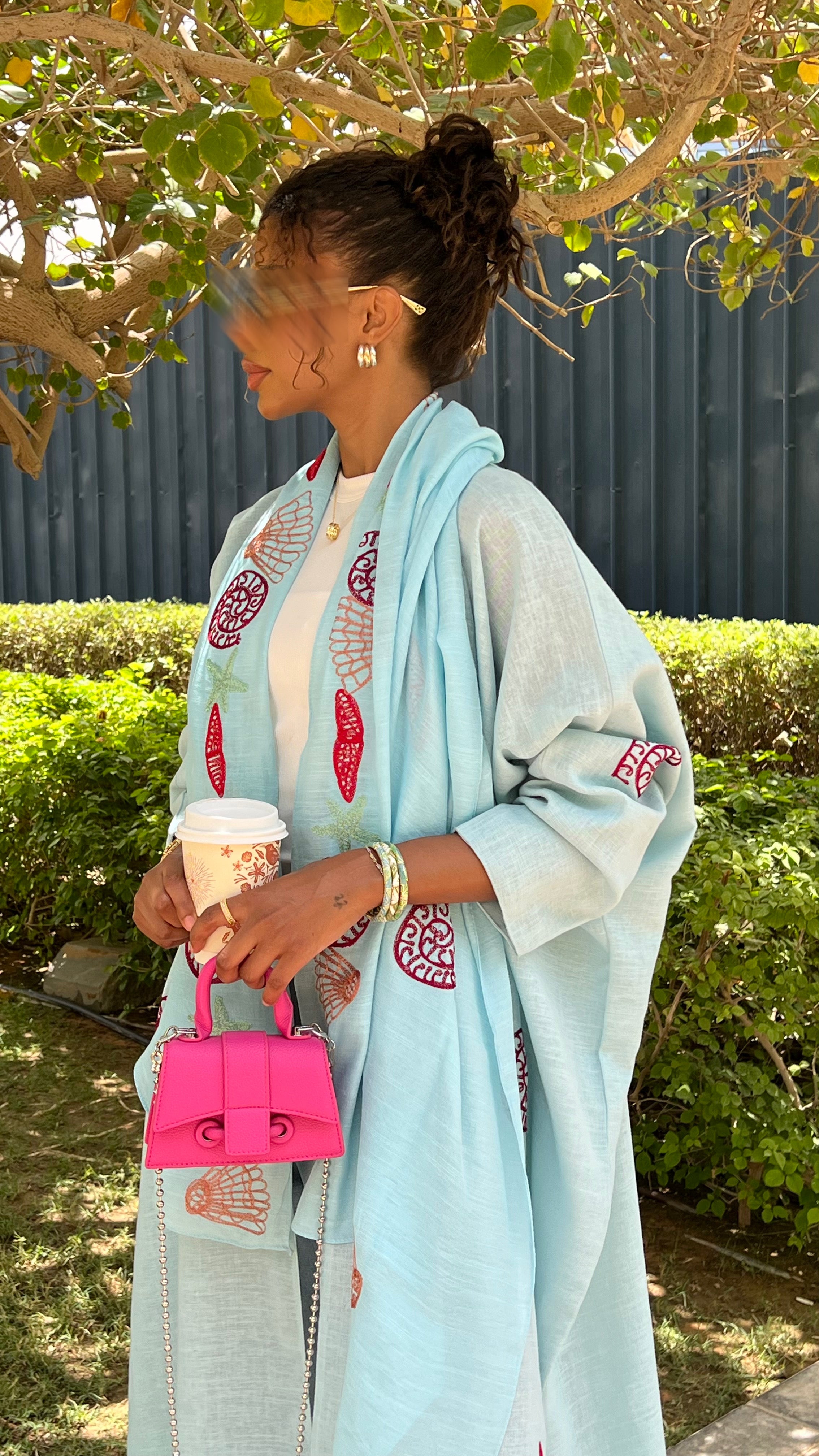 MW645 - Light Crepe Standing with Jacquard Half-Cloche