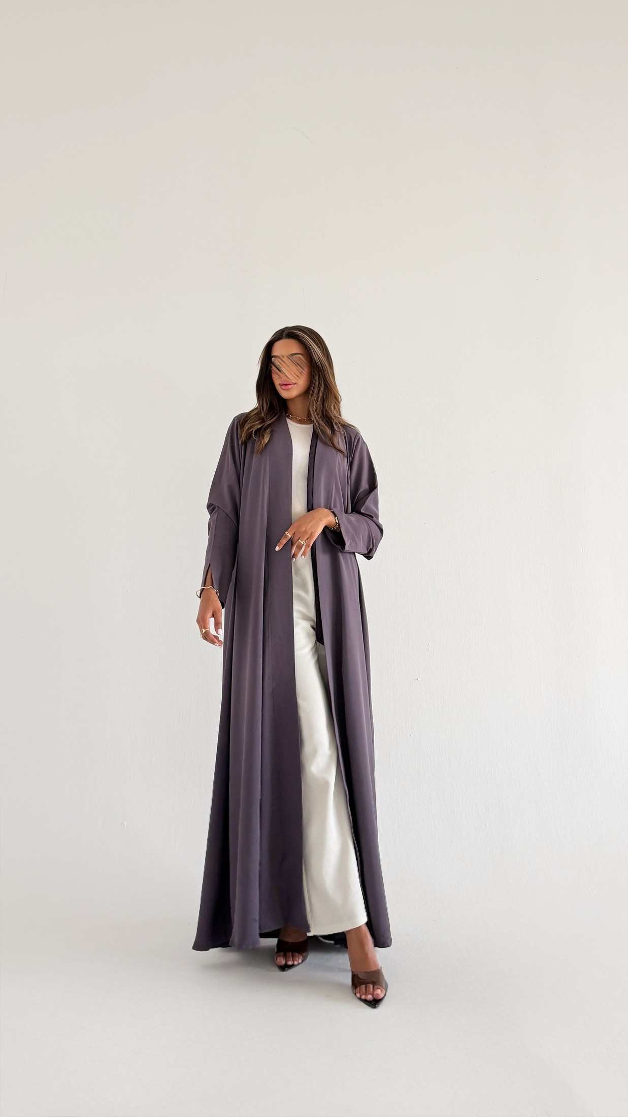 MWT1531 عباية كريب بيسك|Basic Crepe Abaya - Aya