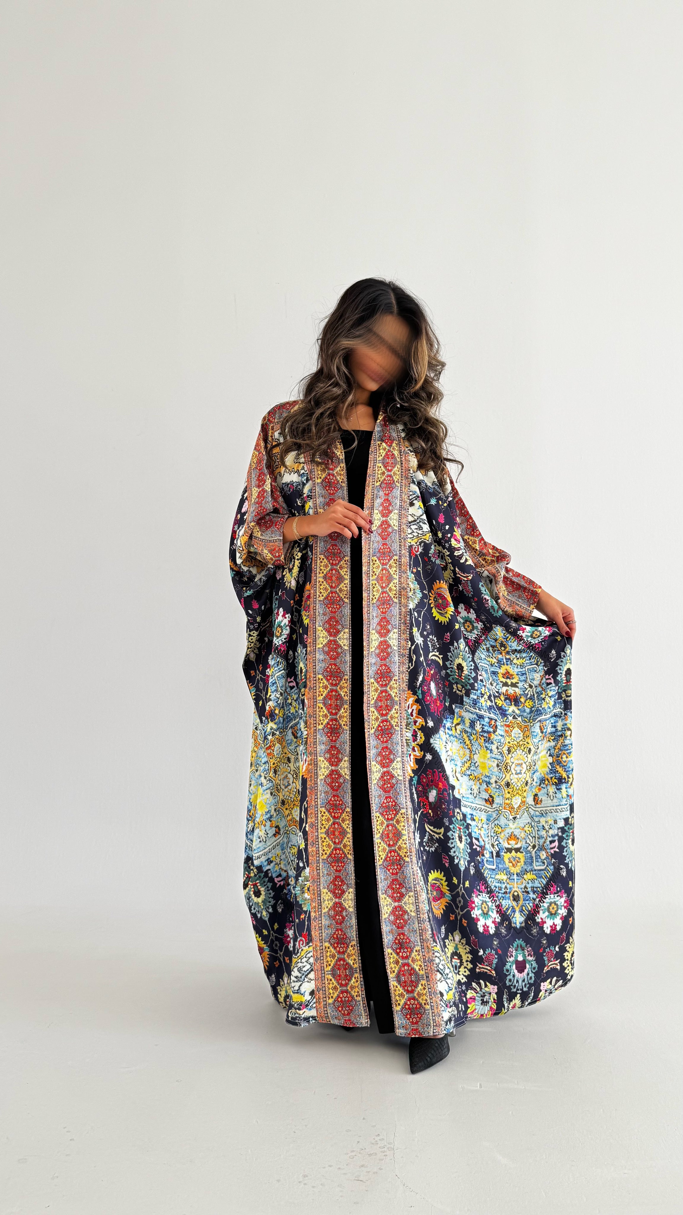 MW1713 - عباية حرير برنت كامل - Aya