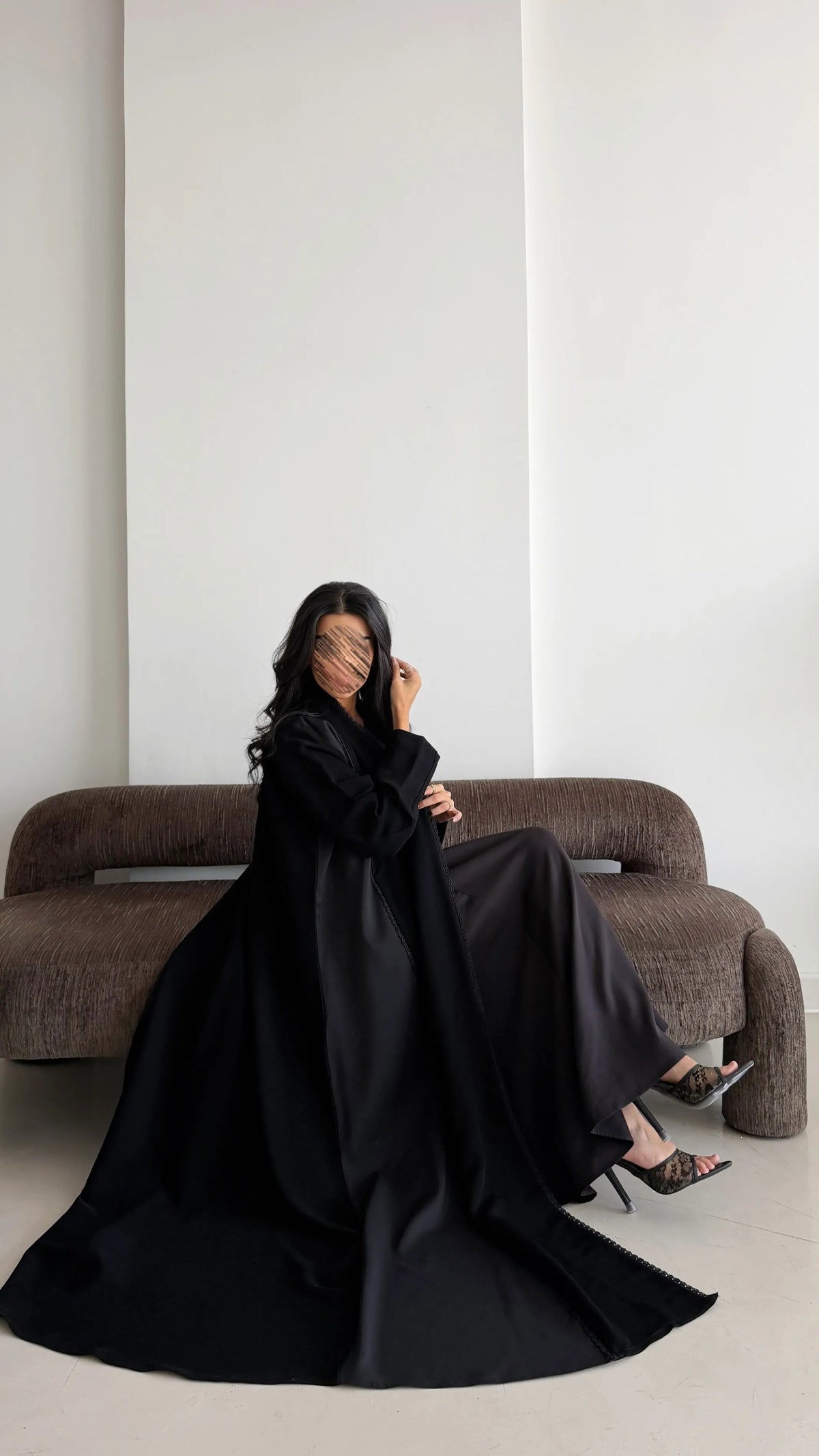MWT1224 - عباية تطريز صيفي |Summer Embroidered Abaya - Aya
