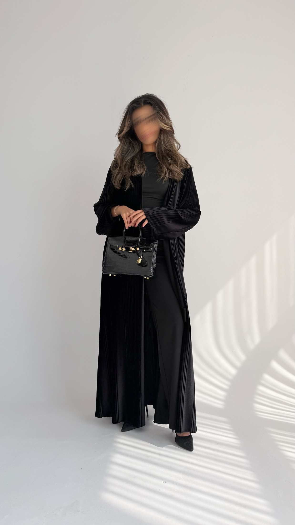 MWT879 - عباية مخمل بيليسية - Aya