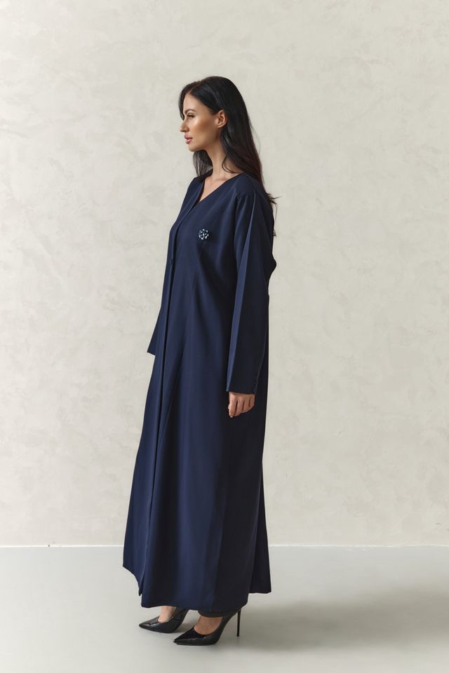 MW1877 -عباية بليزر مبطن بقصة راقية مع اضافة فستان داخلي - Aya