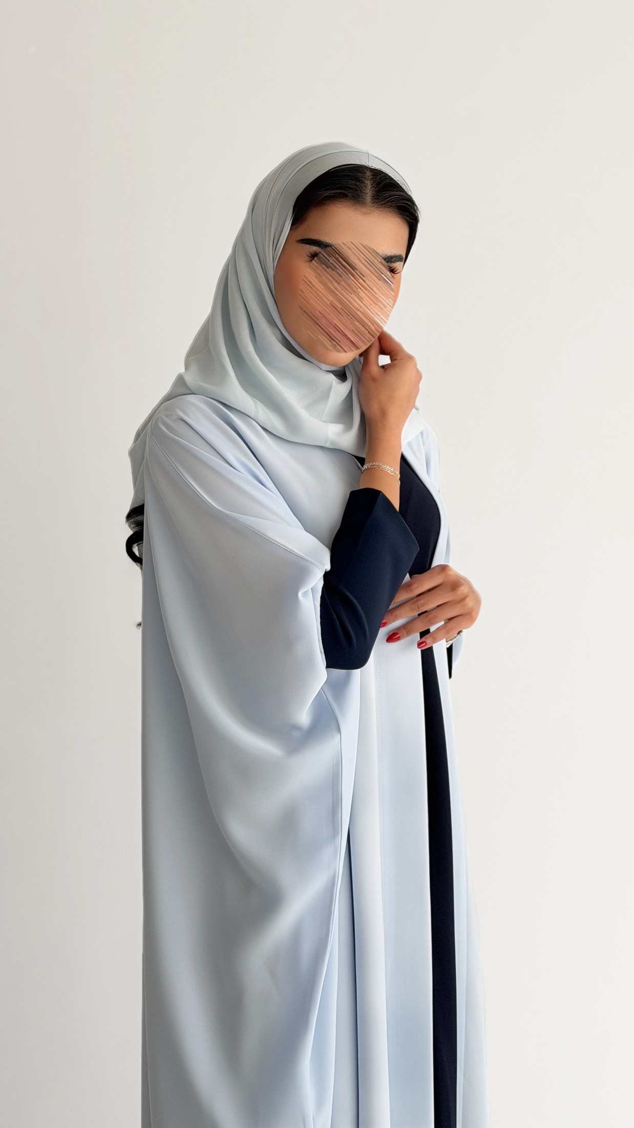 MWT1057 - عباية كريب مع فستان كريب - Aya