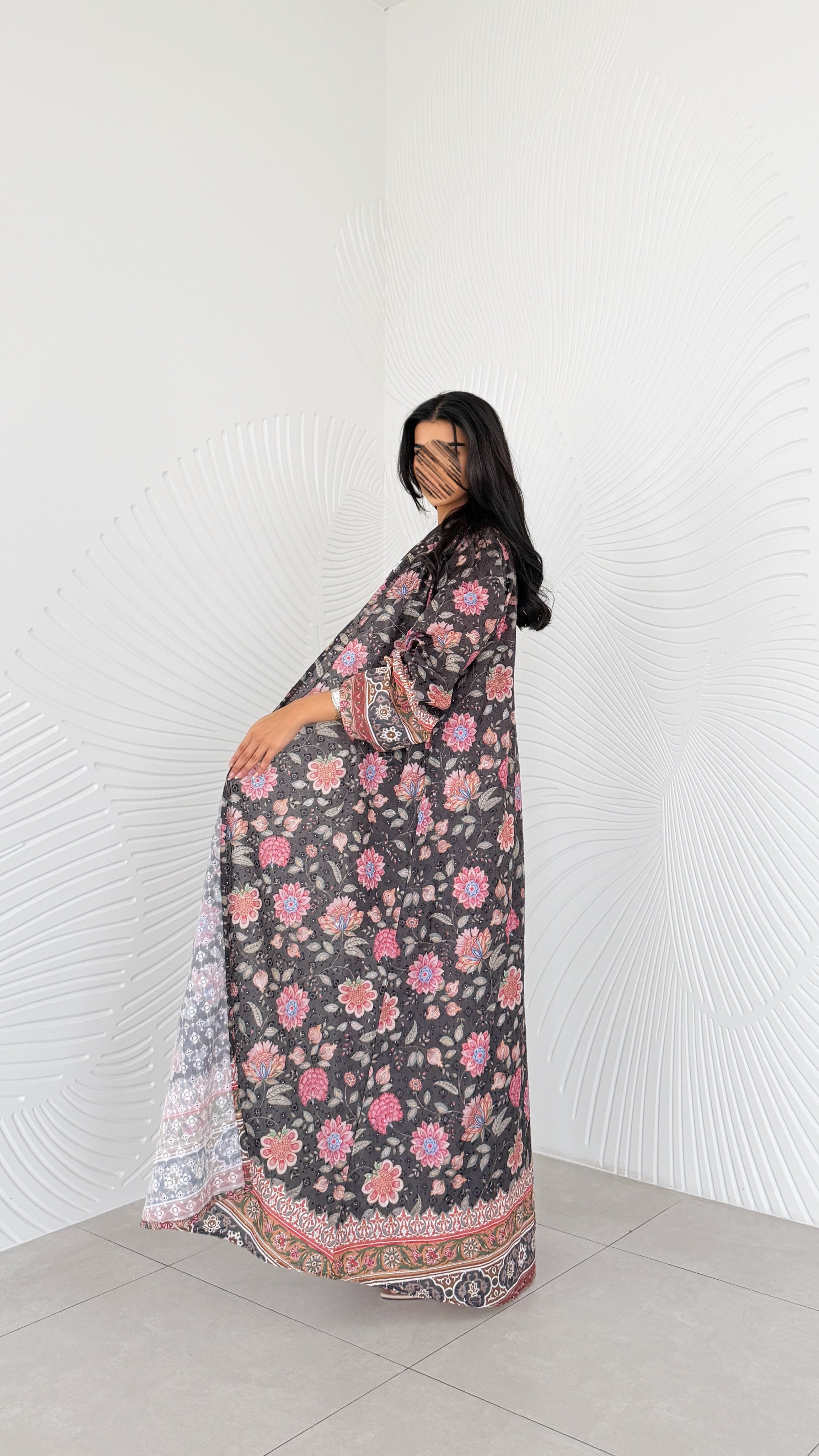 MWT2056 - عباية ركامة مشجرة - Aya