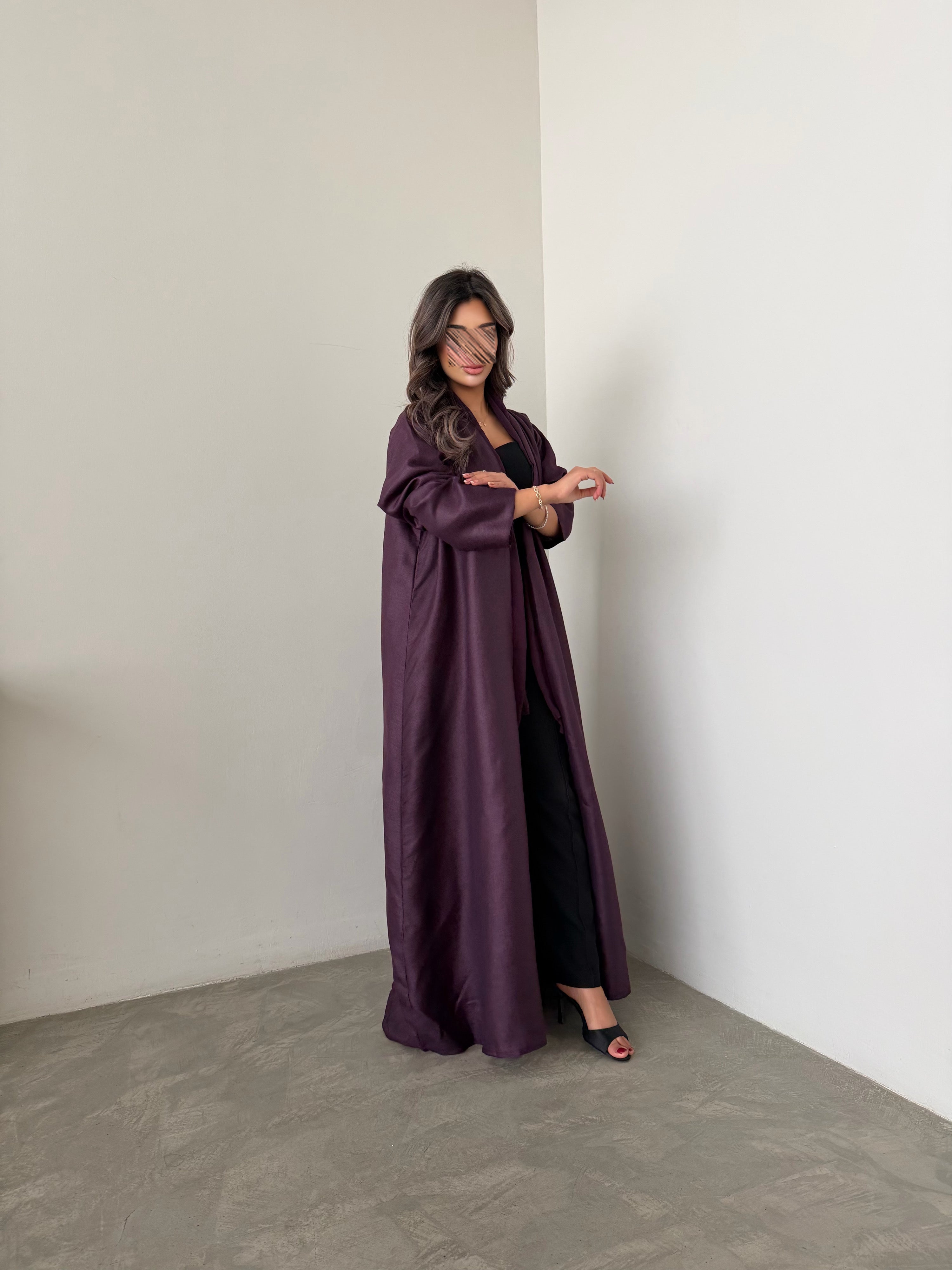 MWT1054 - عبايه موفي لنن - Aya