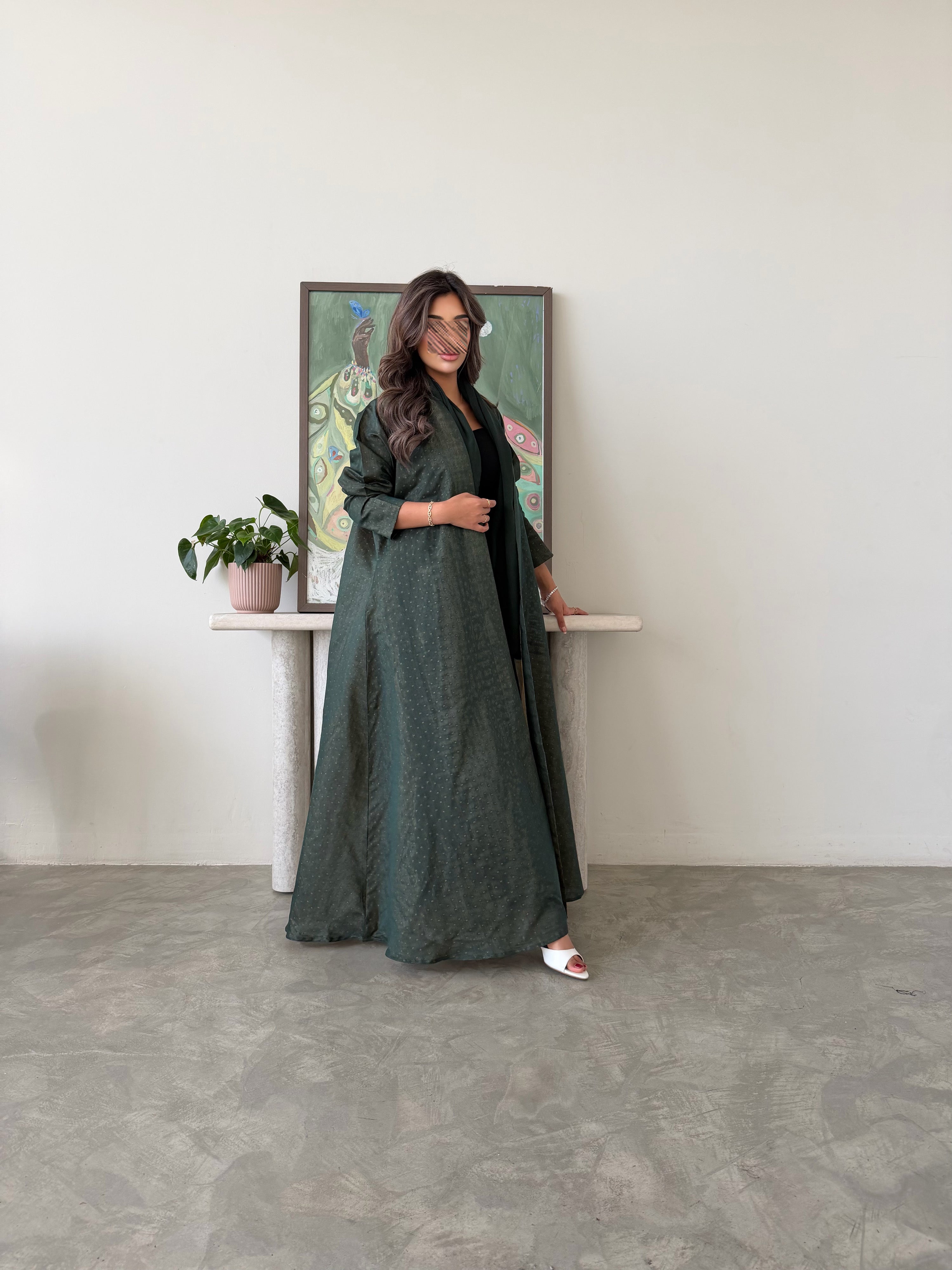 MWT768 - عباية لنن هندي - Aya