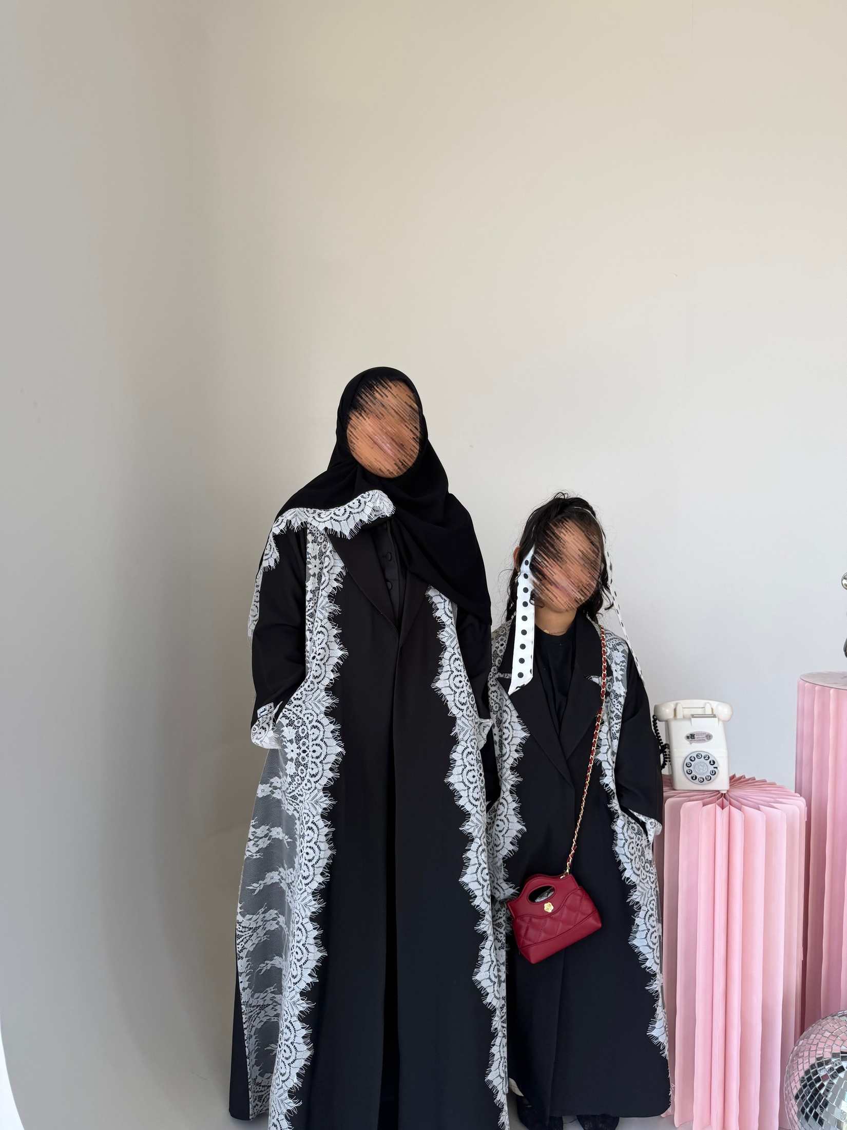 MWT4337 - عباية أطفال باربي كريب بجيب مخفي - Aya