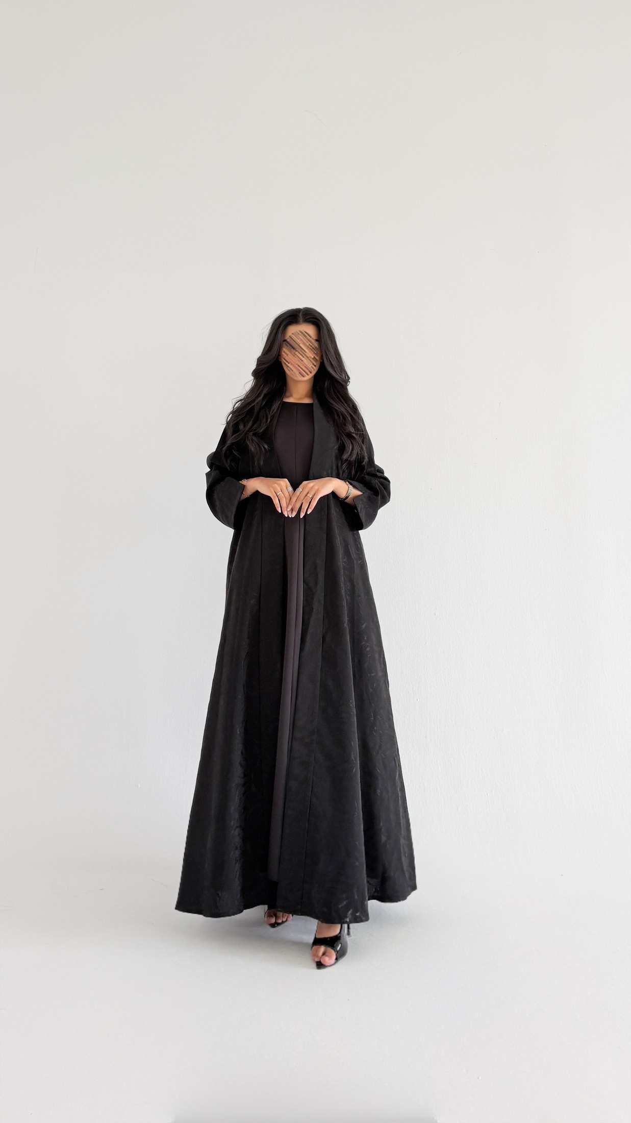 MWT1556 عباية جاكار اسود - Aya
