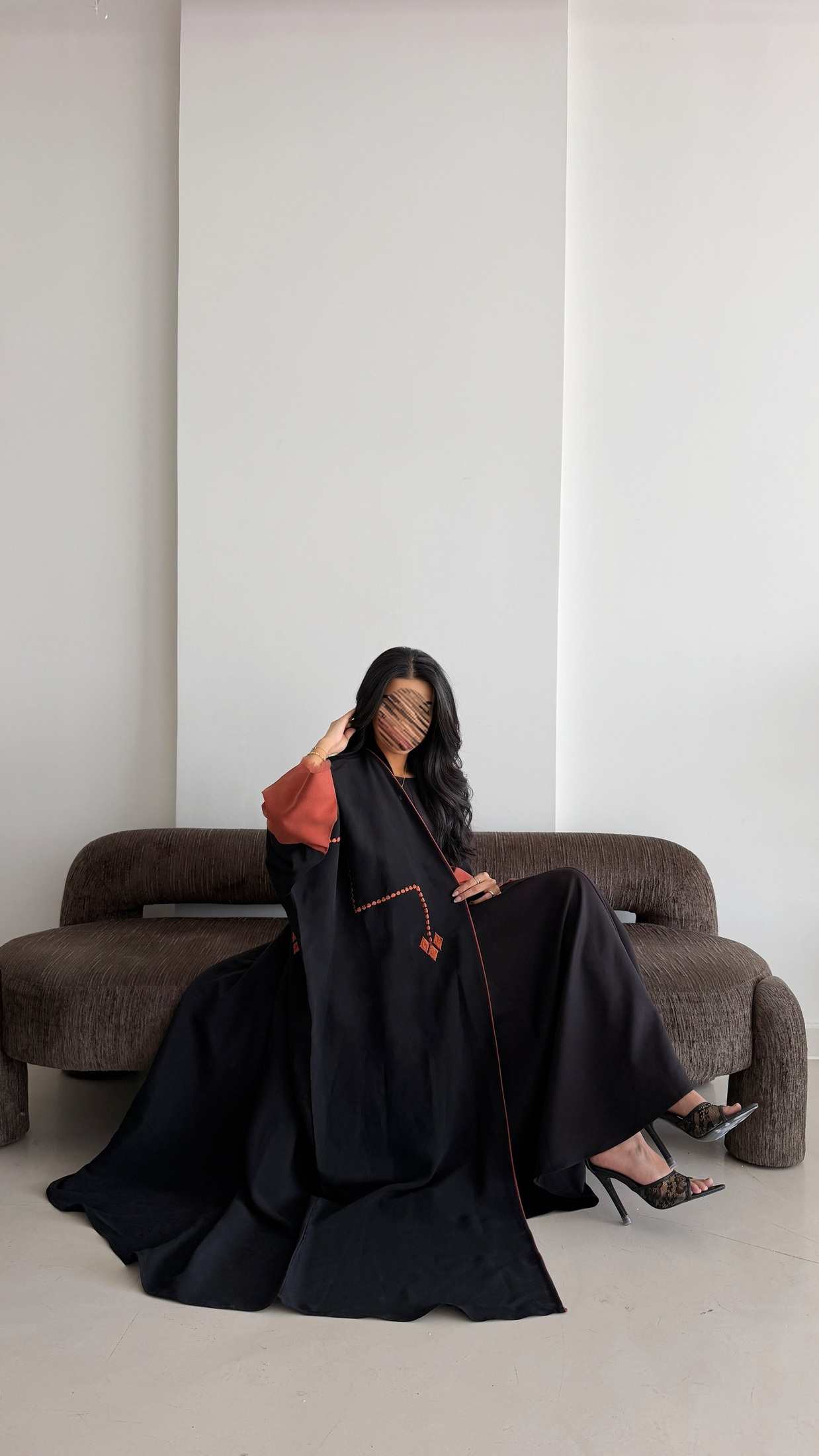 MWT1219 - عباية تطريز صيفي |Summer Embroidered Abaya - Aya
