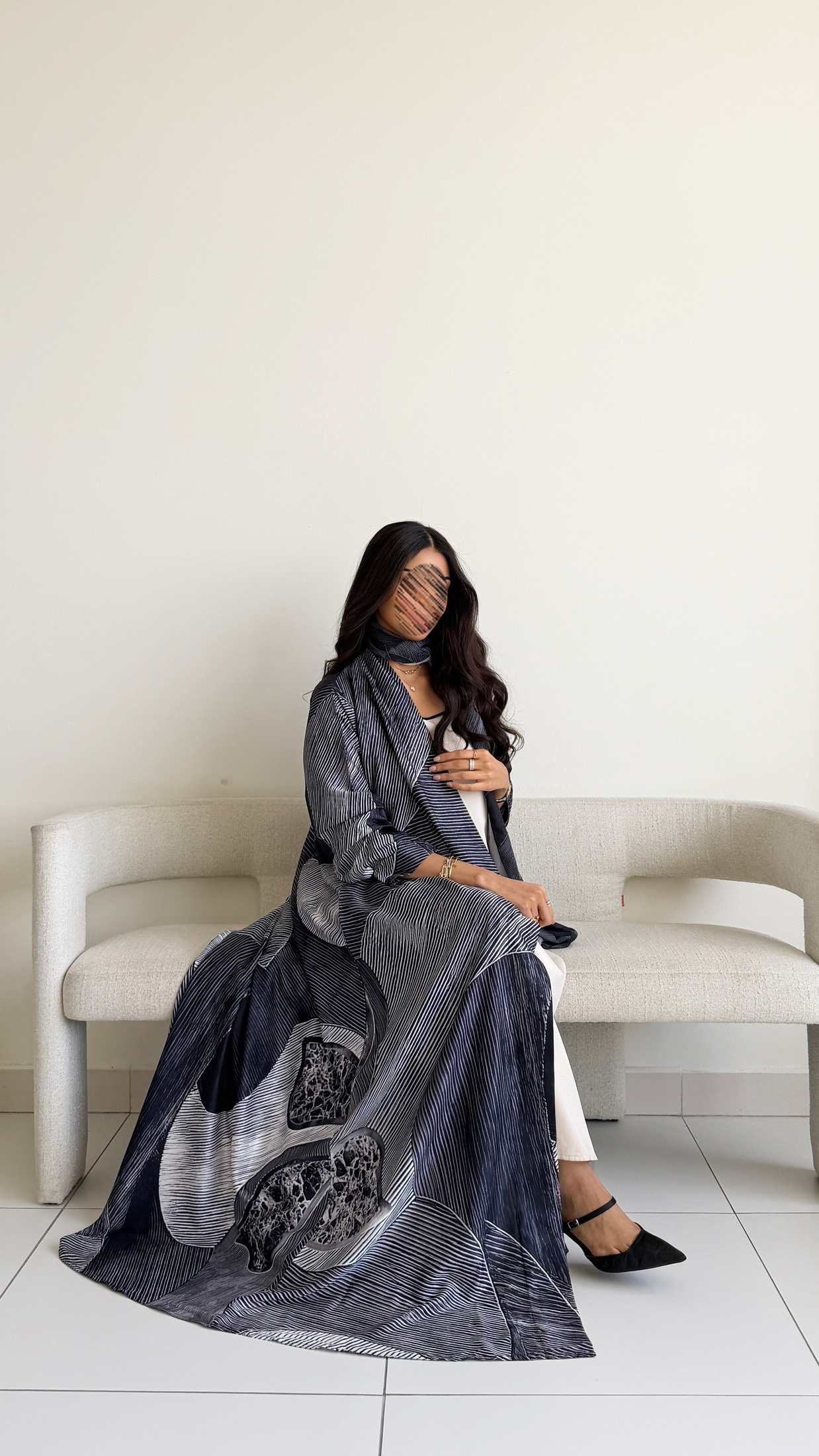 MWT1427 عباية طباعة | Printed Abaya - Aya