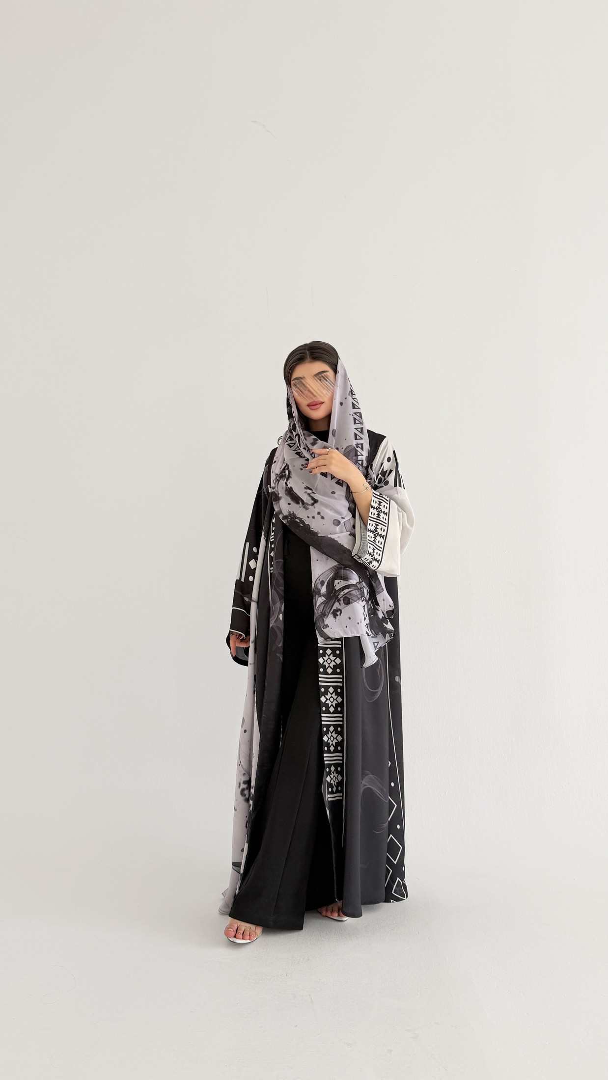 MWT1065 -عباية طباعة | Printed Abaya - Aya