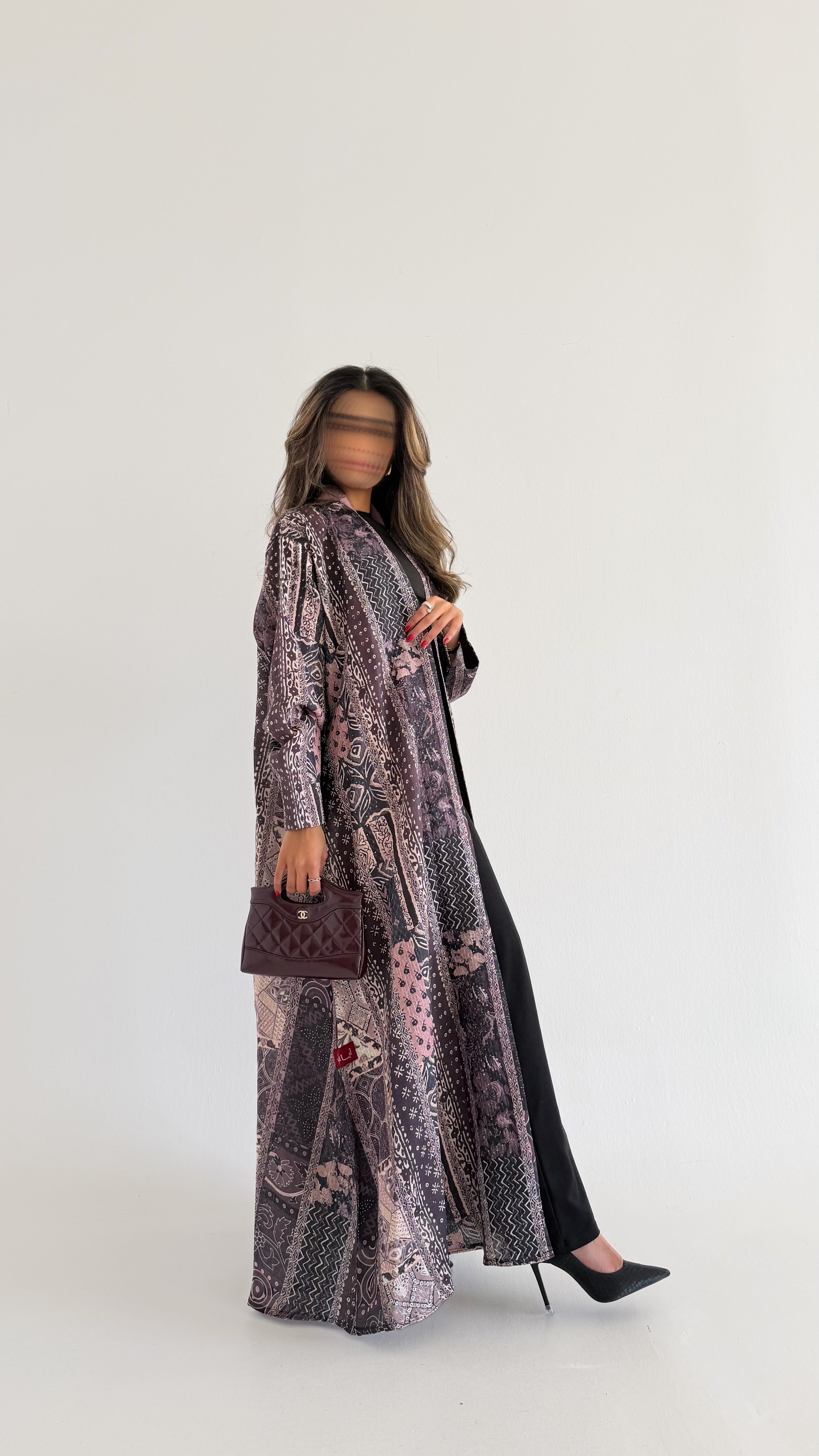 MWT533 - عباية لنن تطريز هندي - Aya