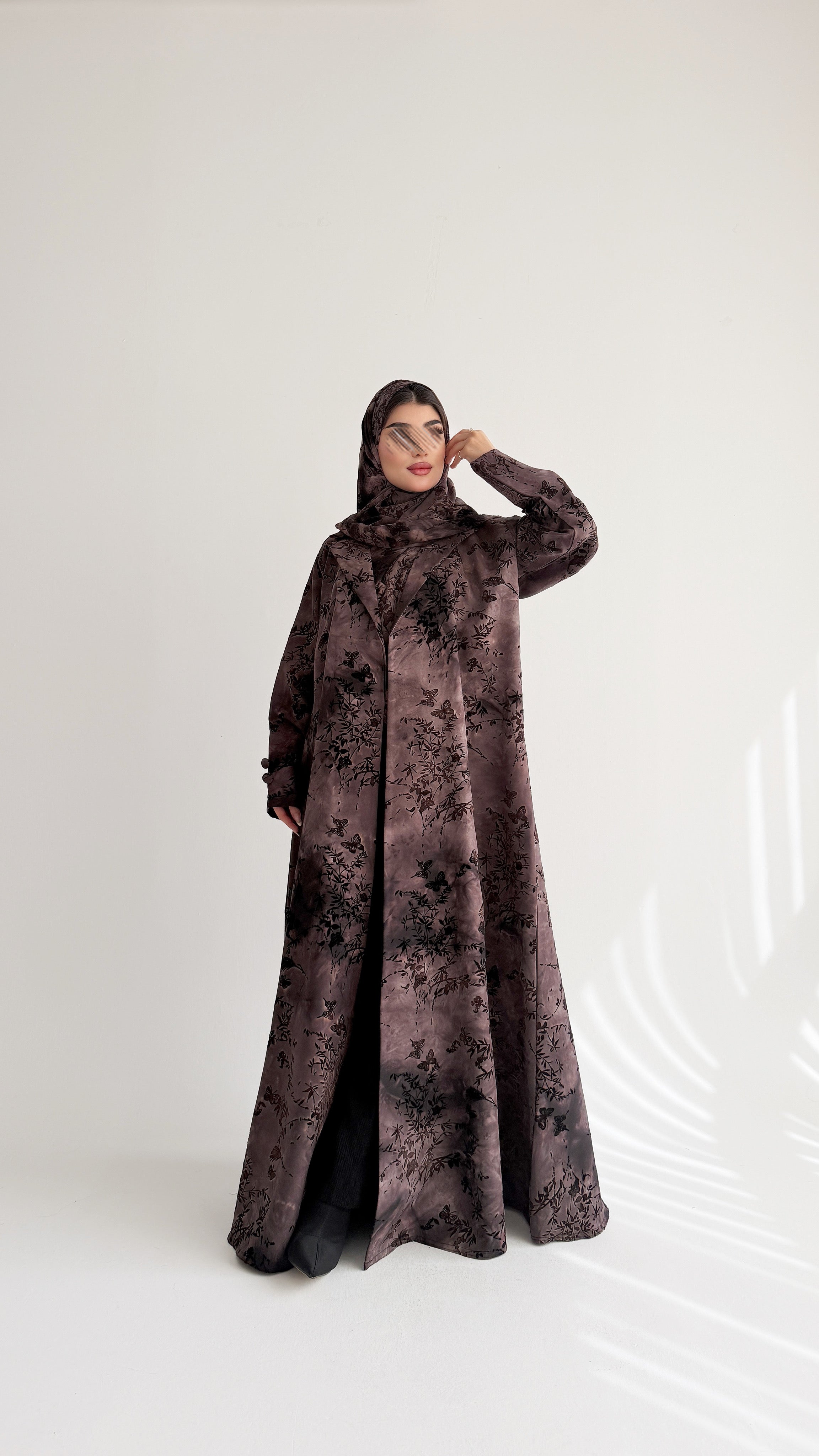 MW2025 - عباية كريب مشجر - Aya