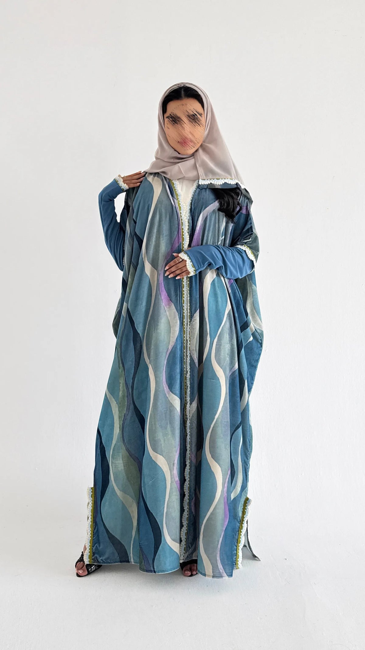 MWT2194 - عبايه طباعة شتوية - Aya