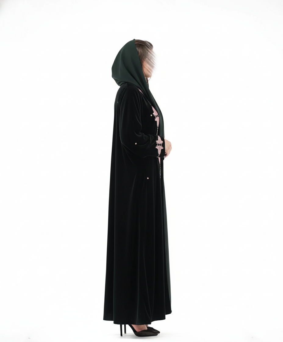 MW1112 - مخمل مع تطريز عادي - Aya