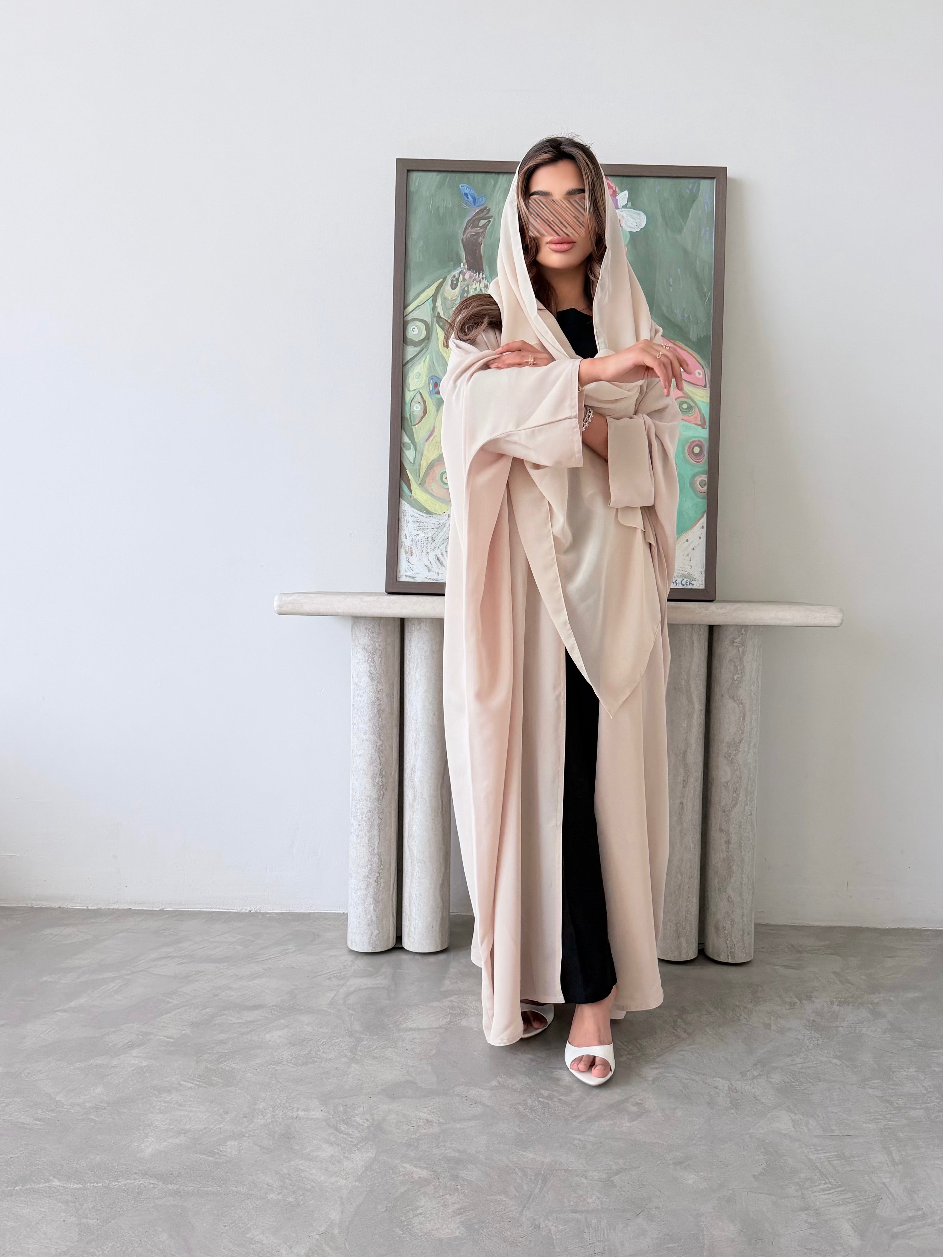 MWT5042 - قماش كريب بيج قصة نص بشت - Aya