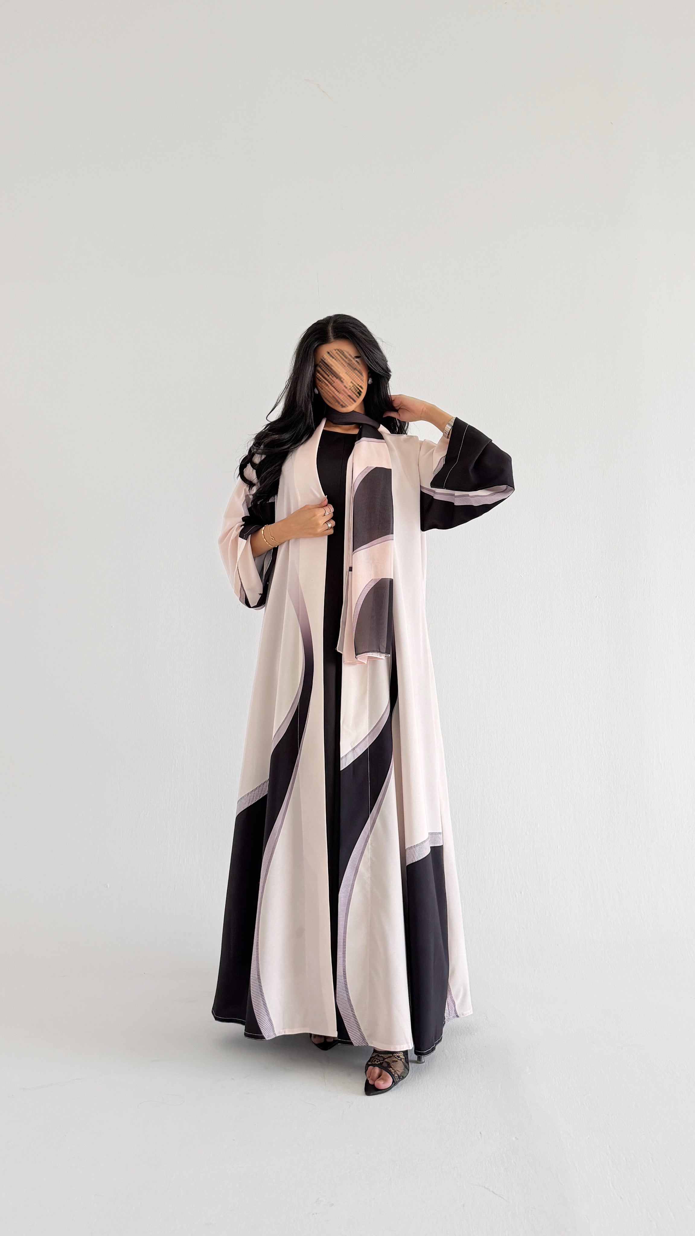 MWT1138 - عباية طباعة | Printed Abaya