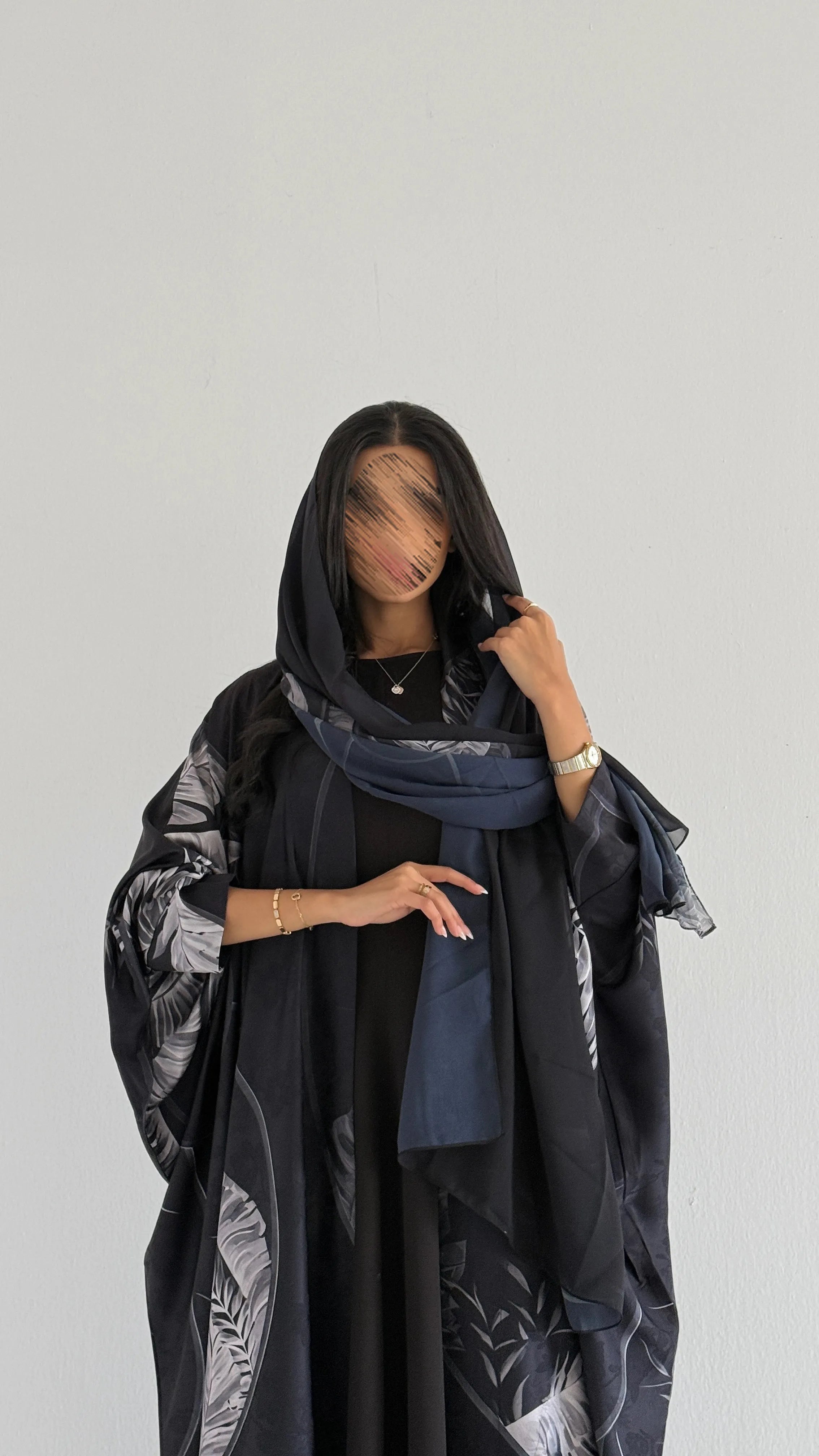 MWT1431 عباية طباعة | Printed Abaya - Aya