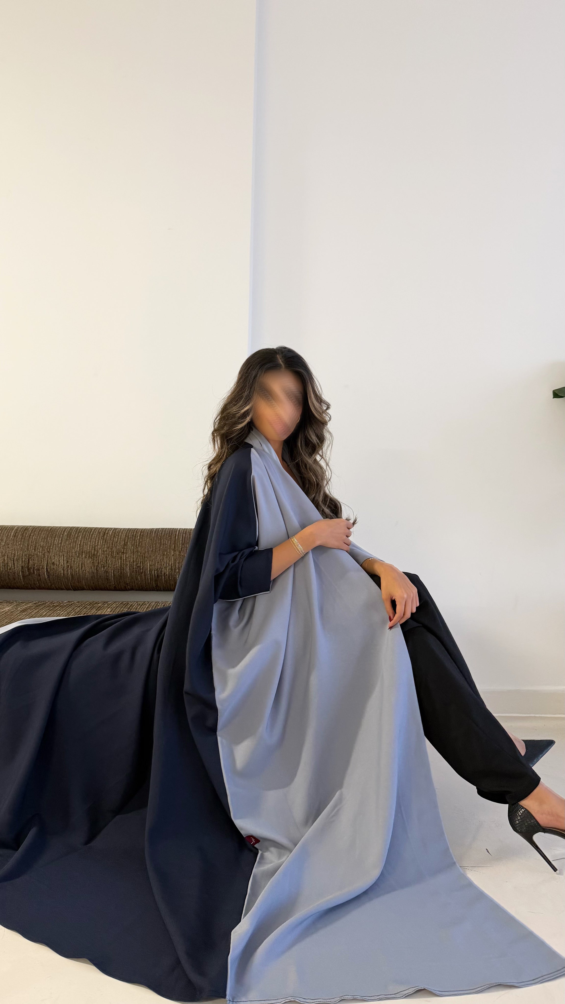 MWT536 - عباية سماوي وأزرق - Aya