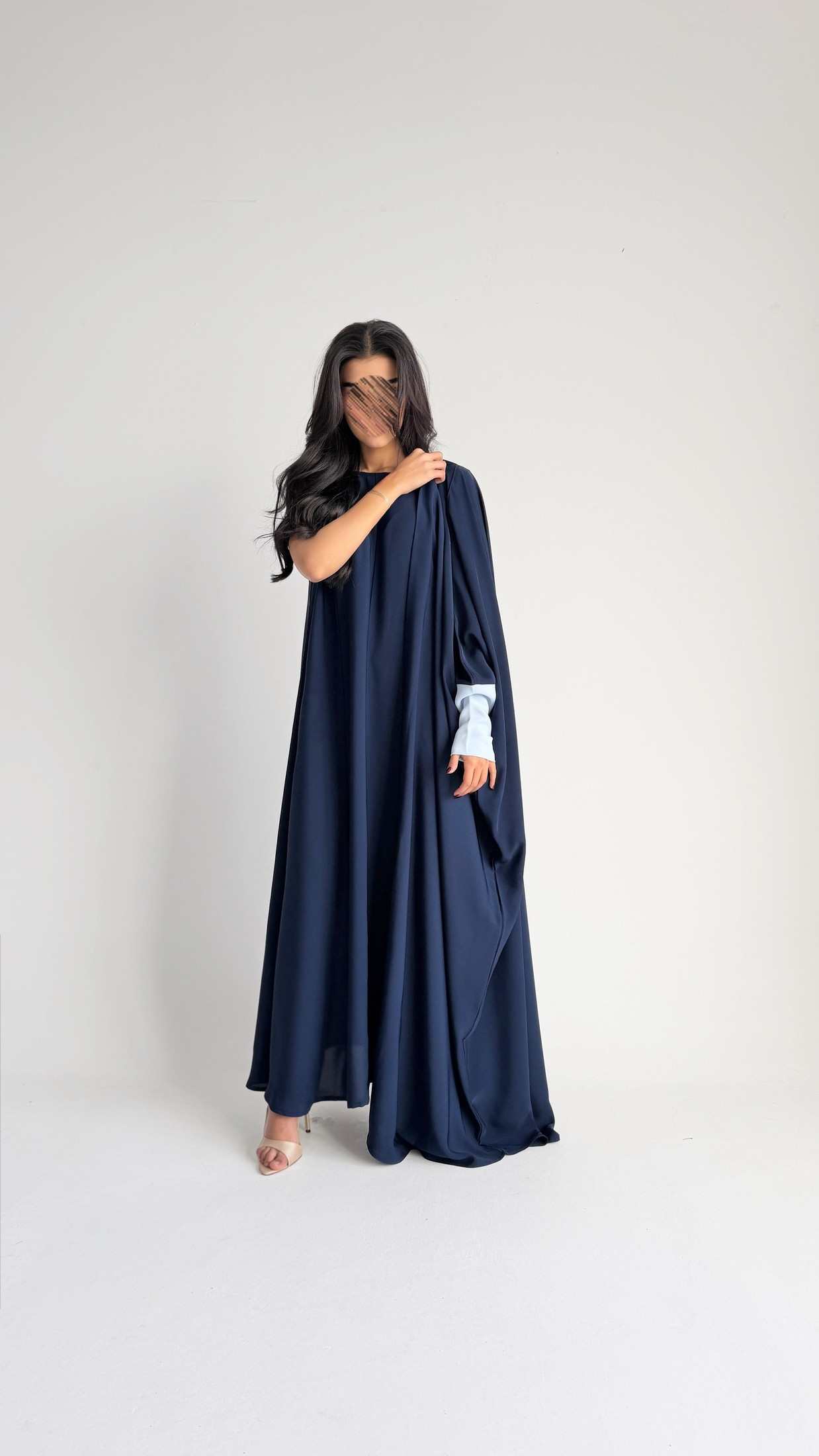 MWT1059 - عباية كريب مع فستان كريب - Aya