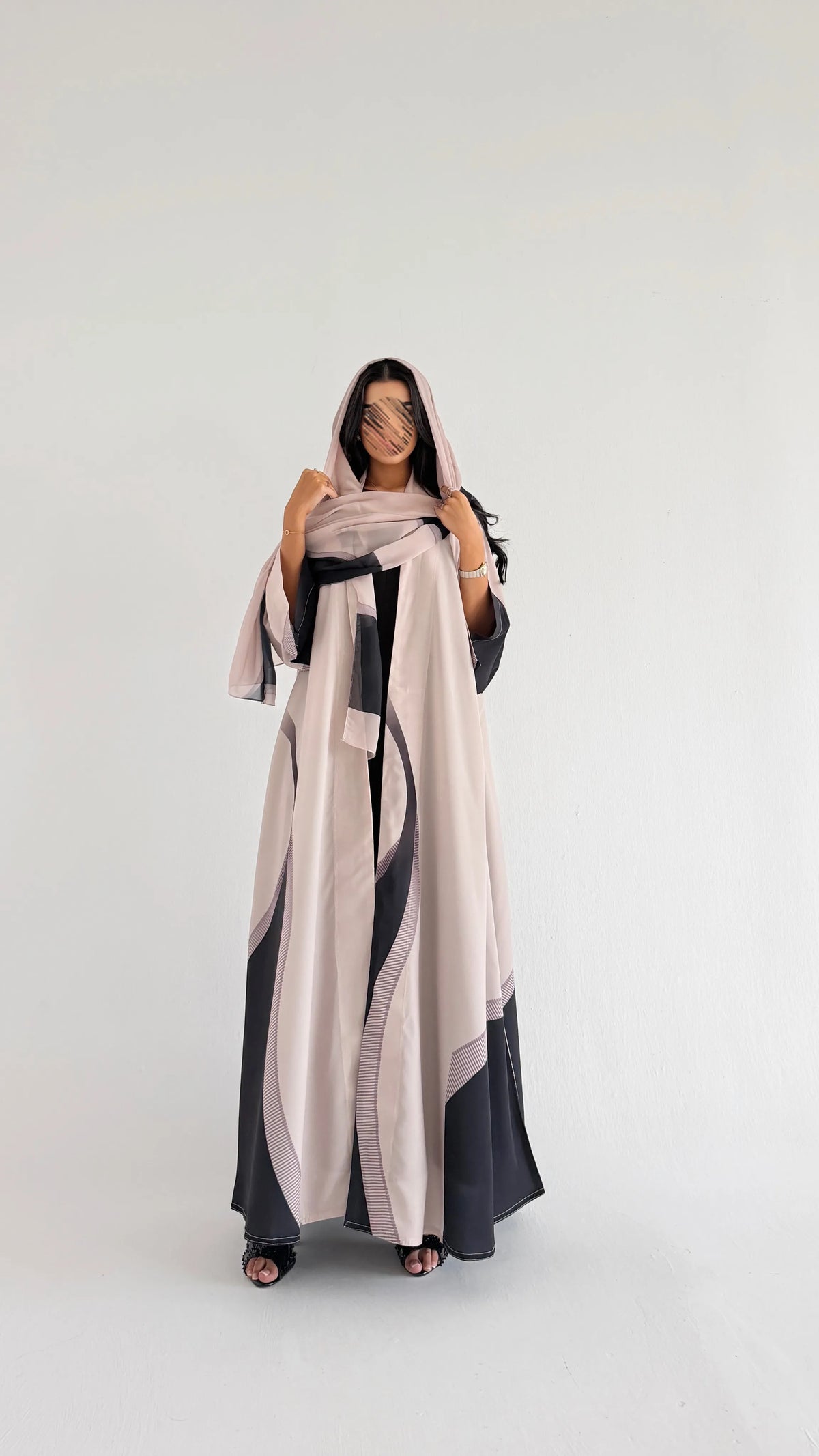 MWT1138 - عباية طباعة | Printed Abaya - Aya