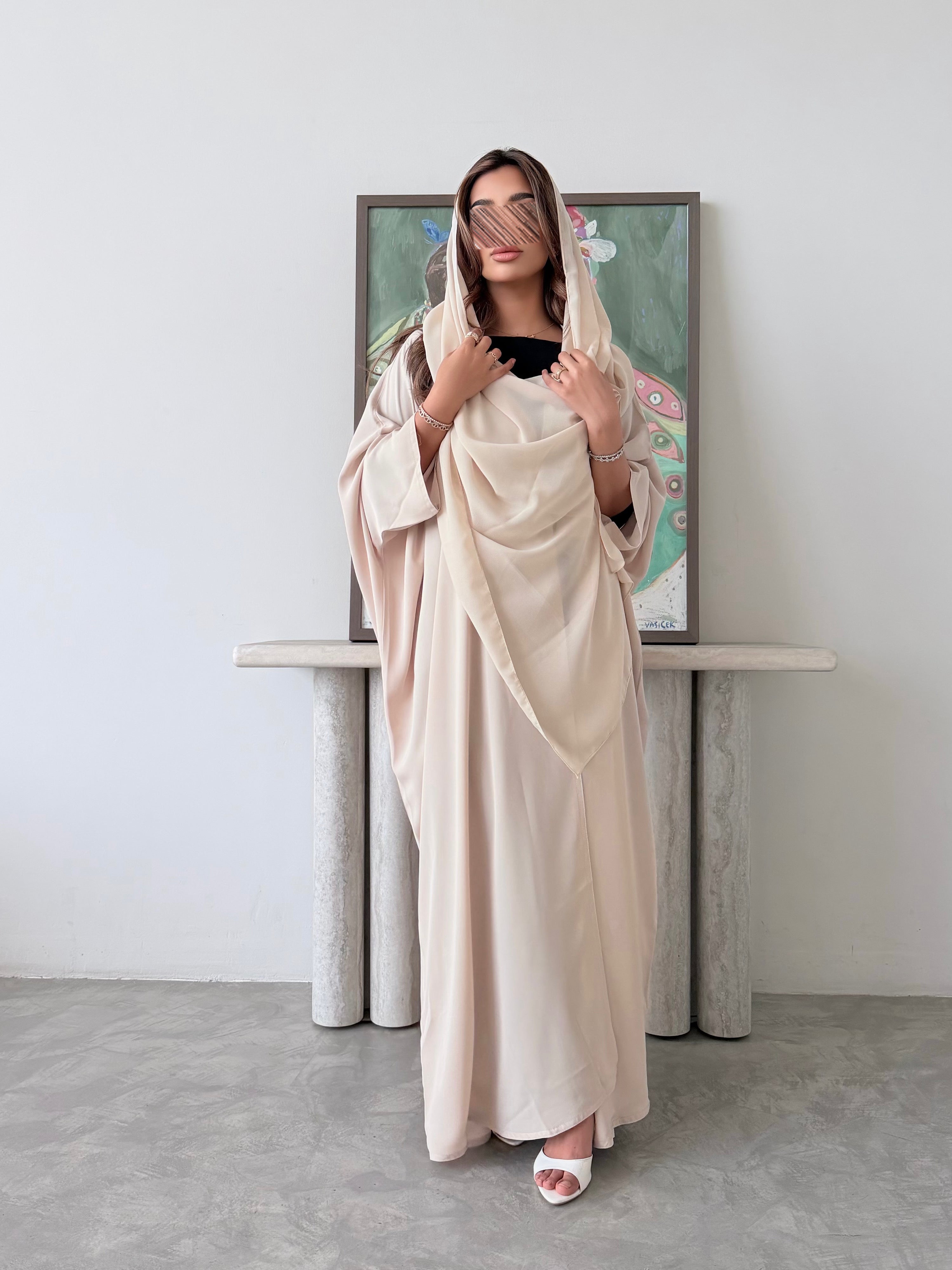 MWT5042 - قماش كريب بيج قصة نص بشت - Aya