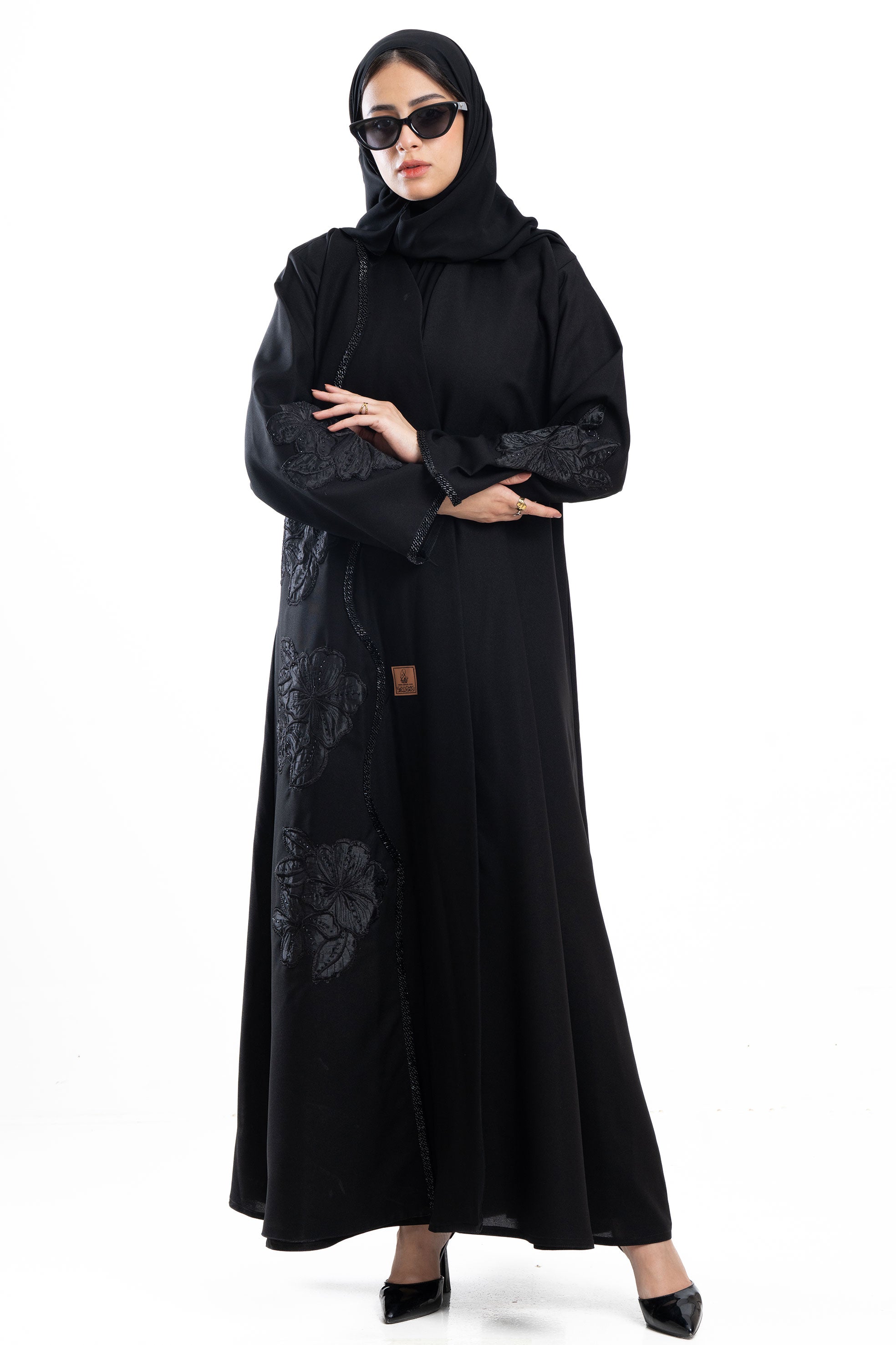 MWT4268 -عباية وله باللون الأسود - Aya