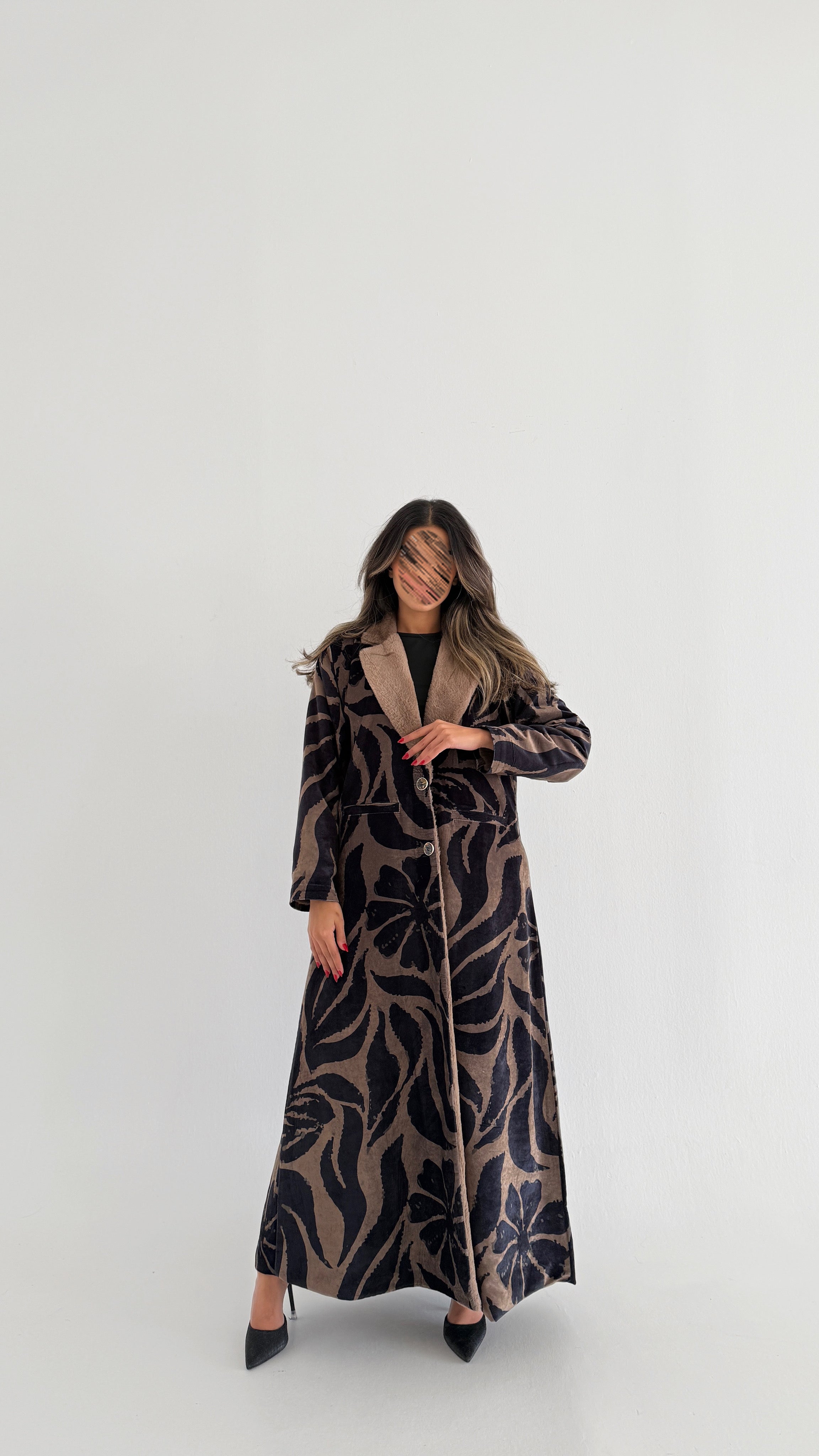 MWT758 - عباية بليزر برينت - Aya