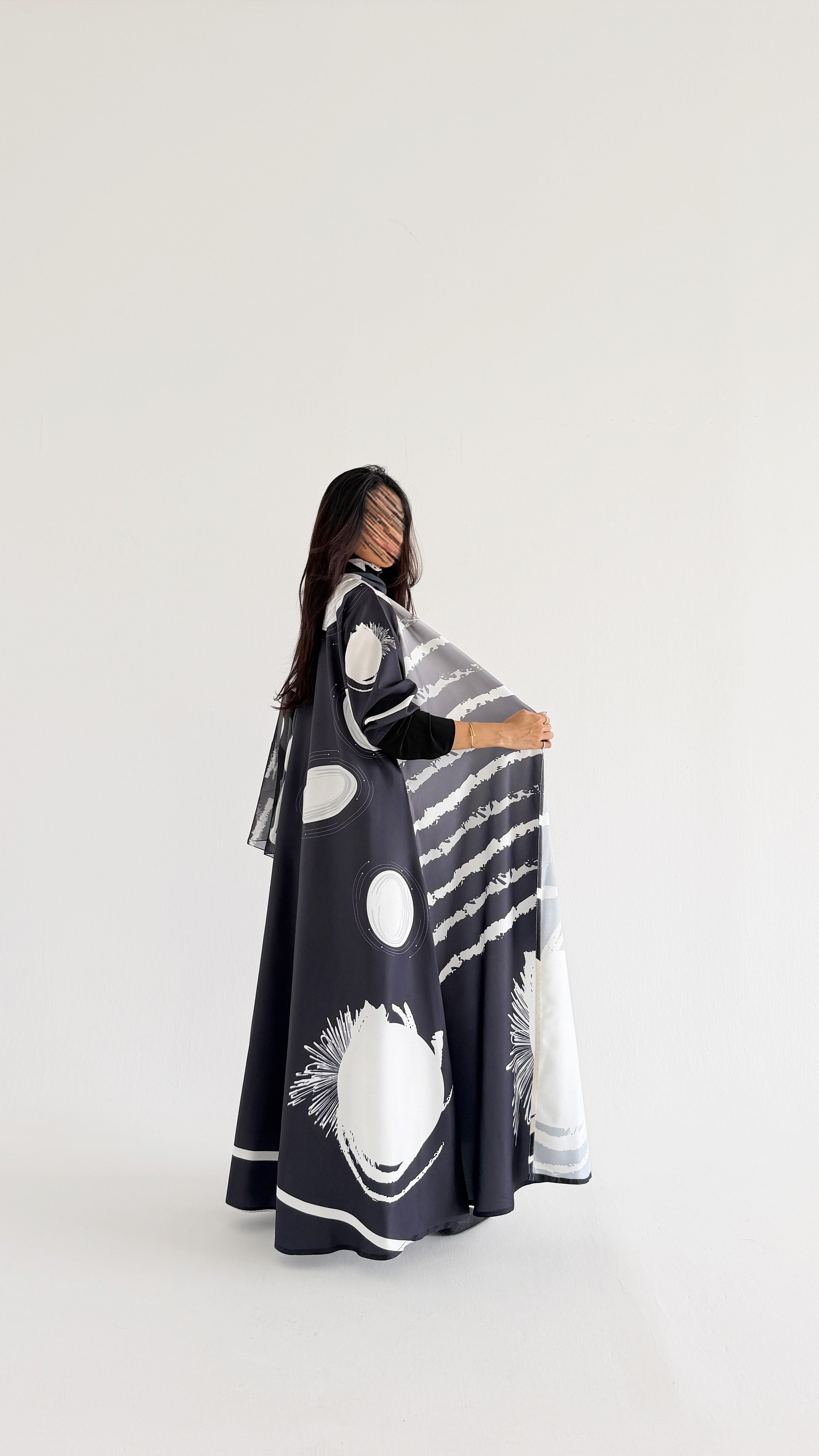 MWT1158 - عباية طباعة | Printed Abaya - Aya