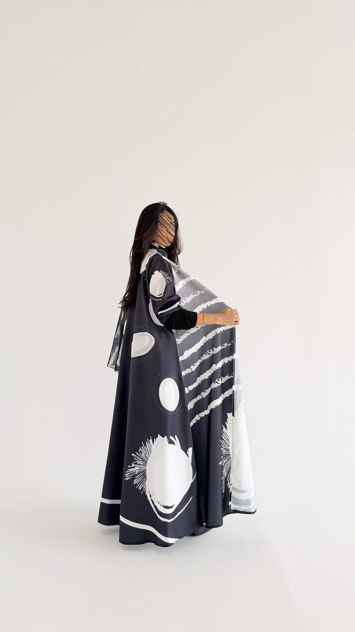 MWT1158 - عباية طباعة | Printed Abaya - Aya