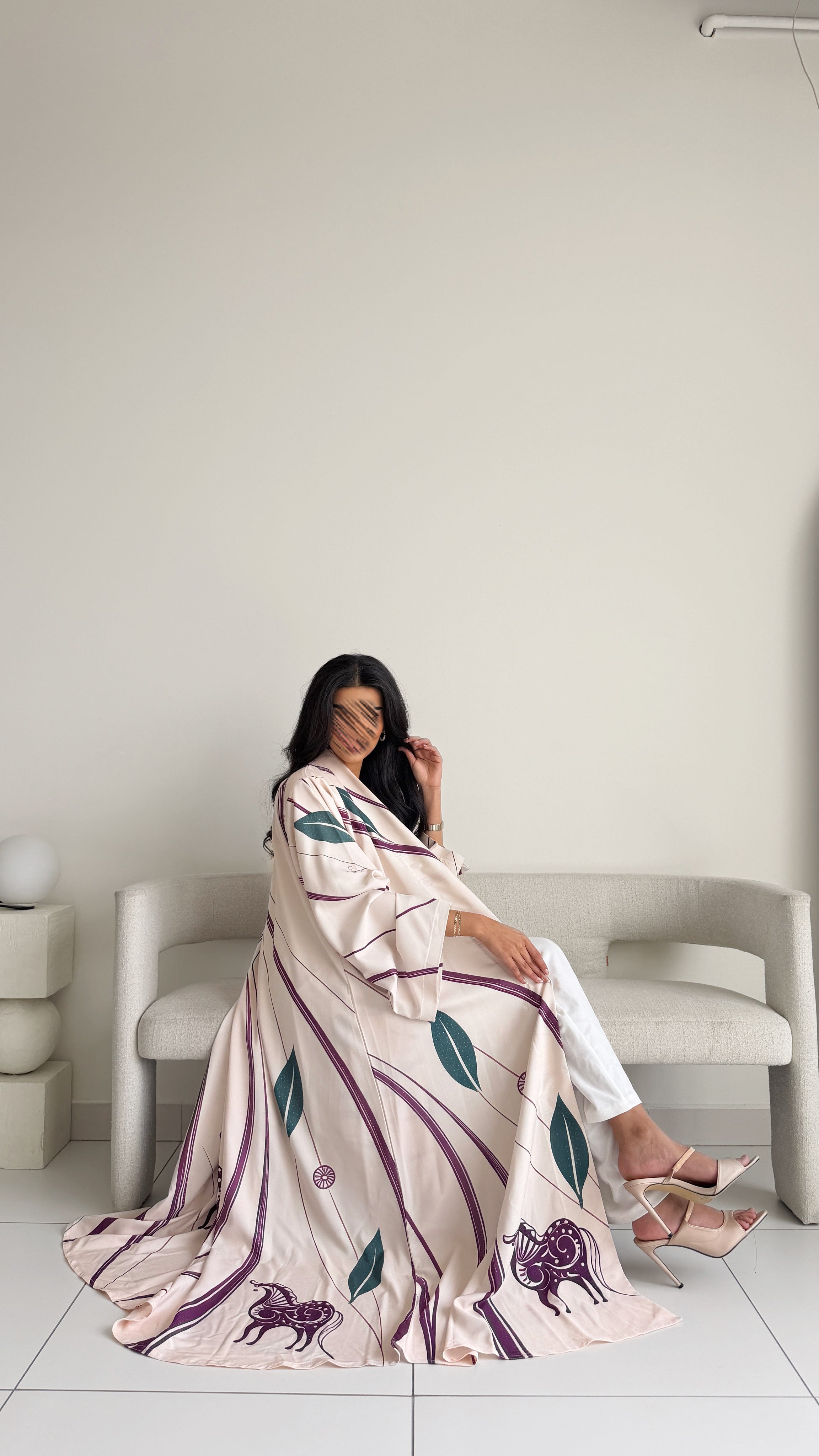 MWT1137 - عباية طباعة | Printed Abaya - Aya