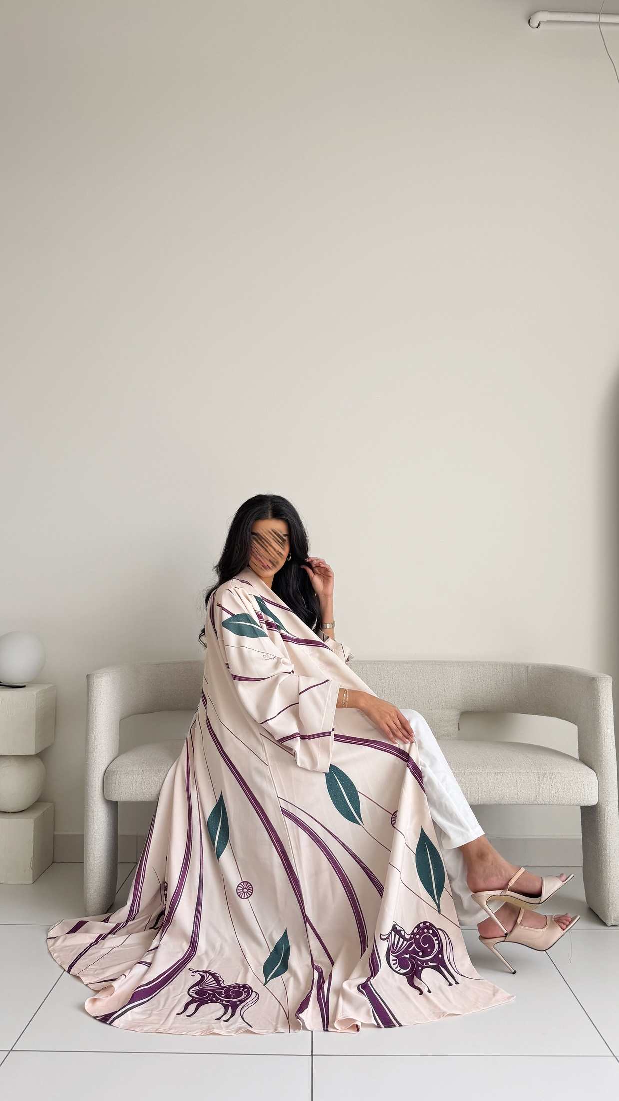 MWT1137 - عباية طباعة | Printed Abaya - Aya