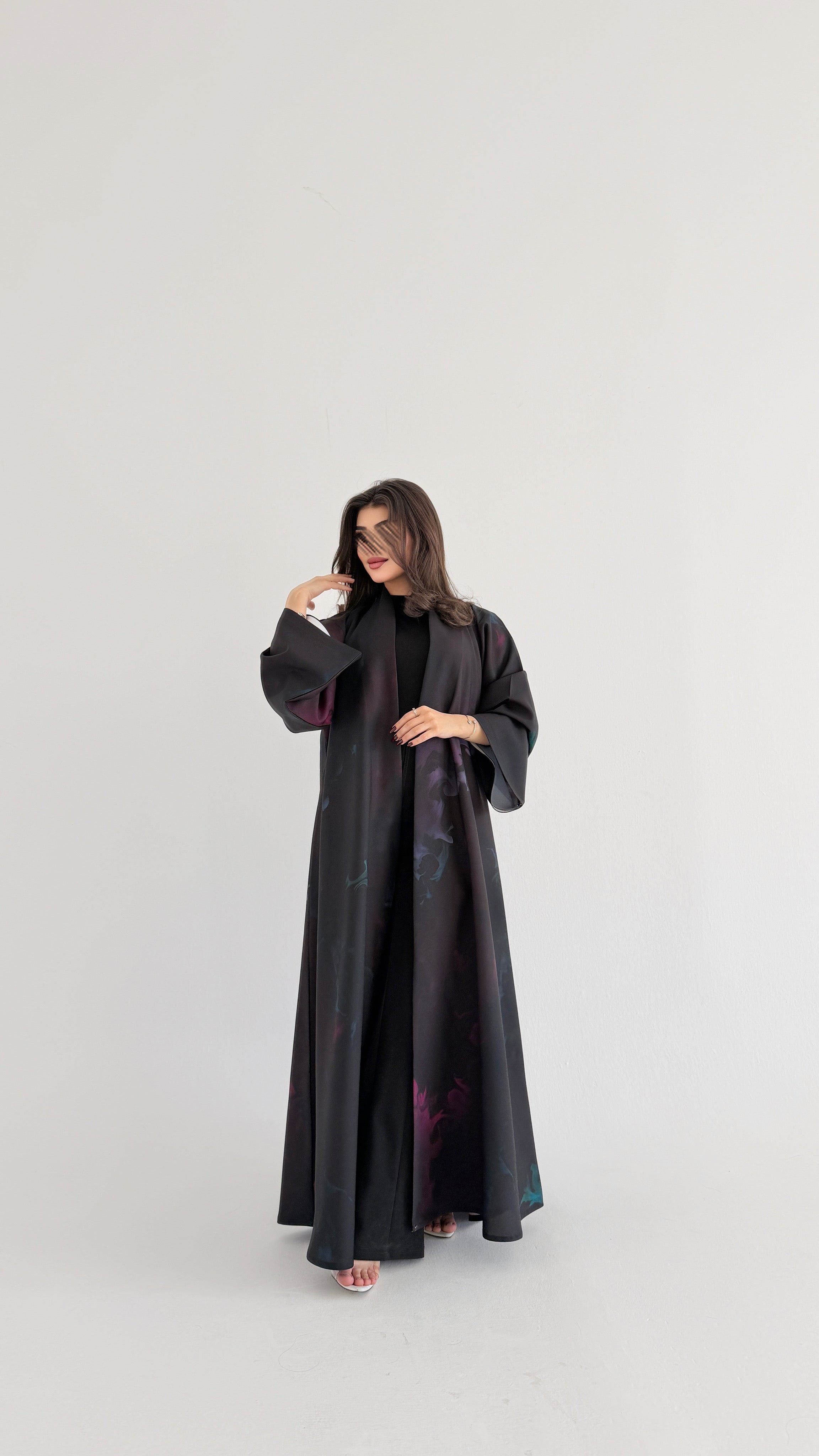MWT1072 - عباية طباعة | Printed Abaya - Aya