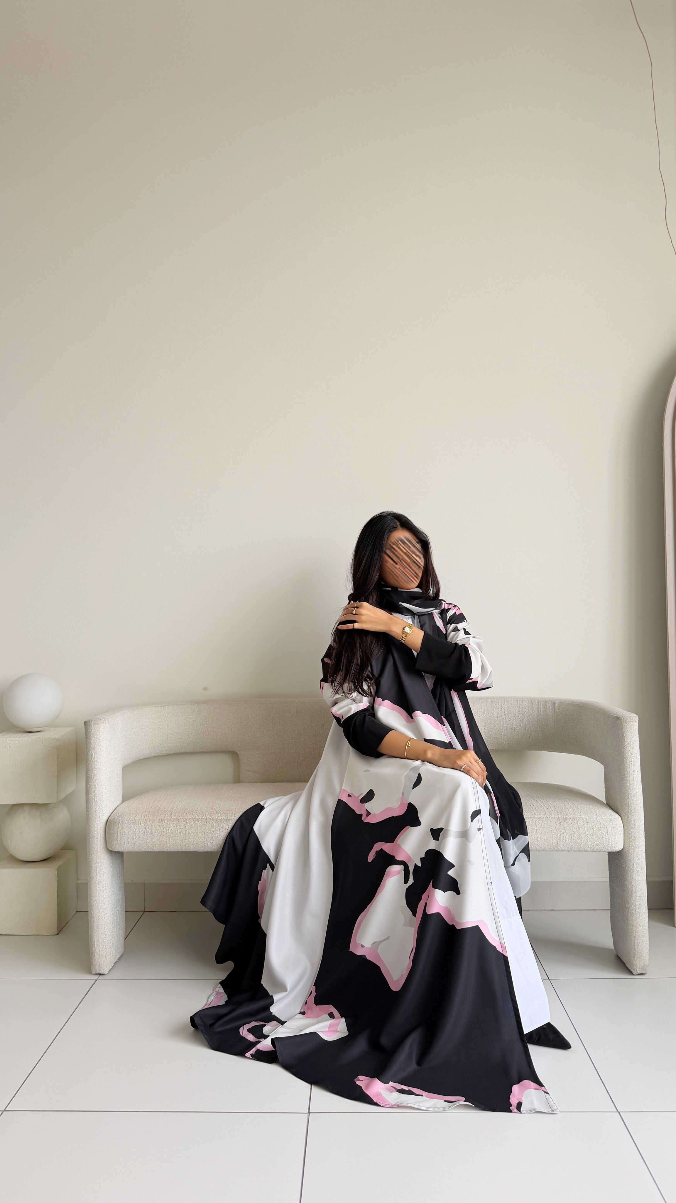 MWT1160 - عباية طباعة | Printed Abaya - Aya