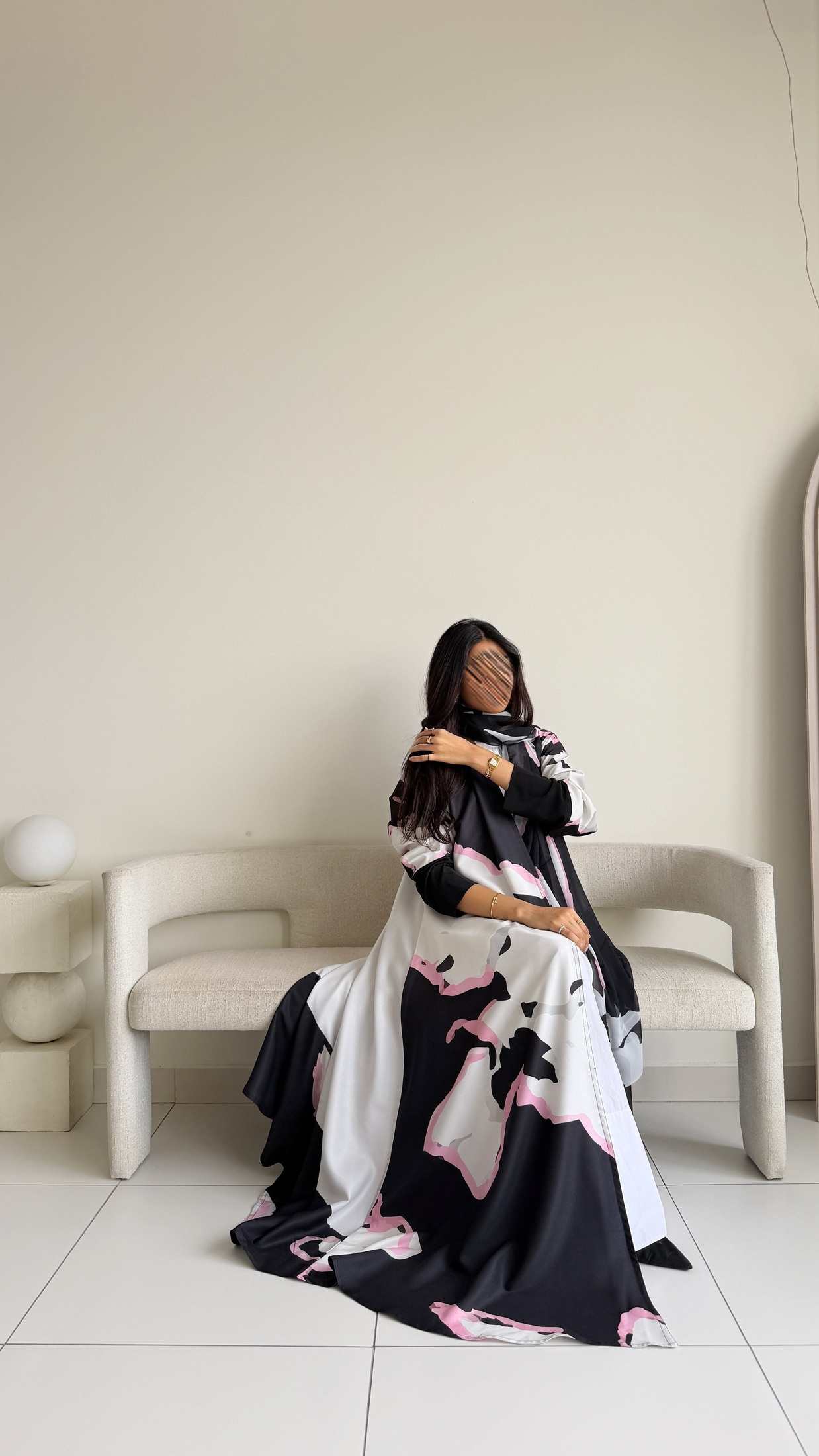 MW2209 - عباية طباعة | Printed Abaya - Aya